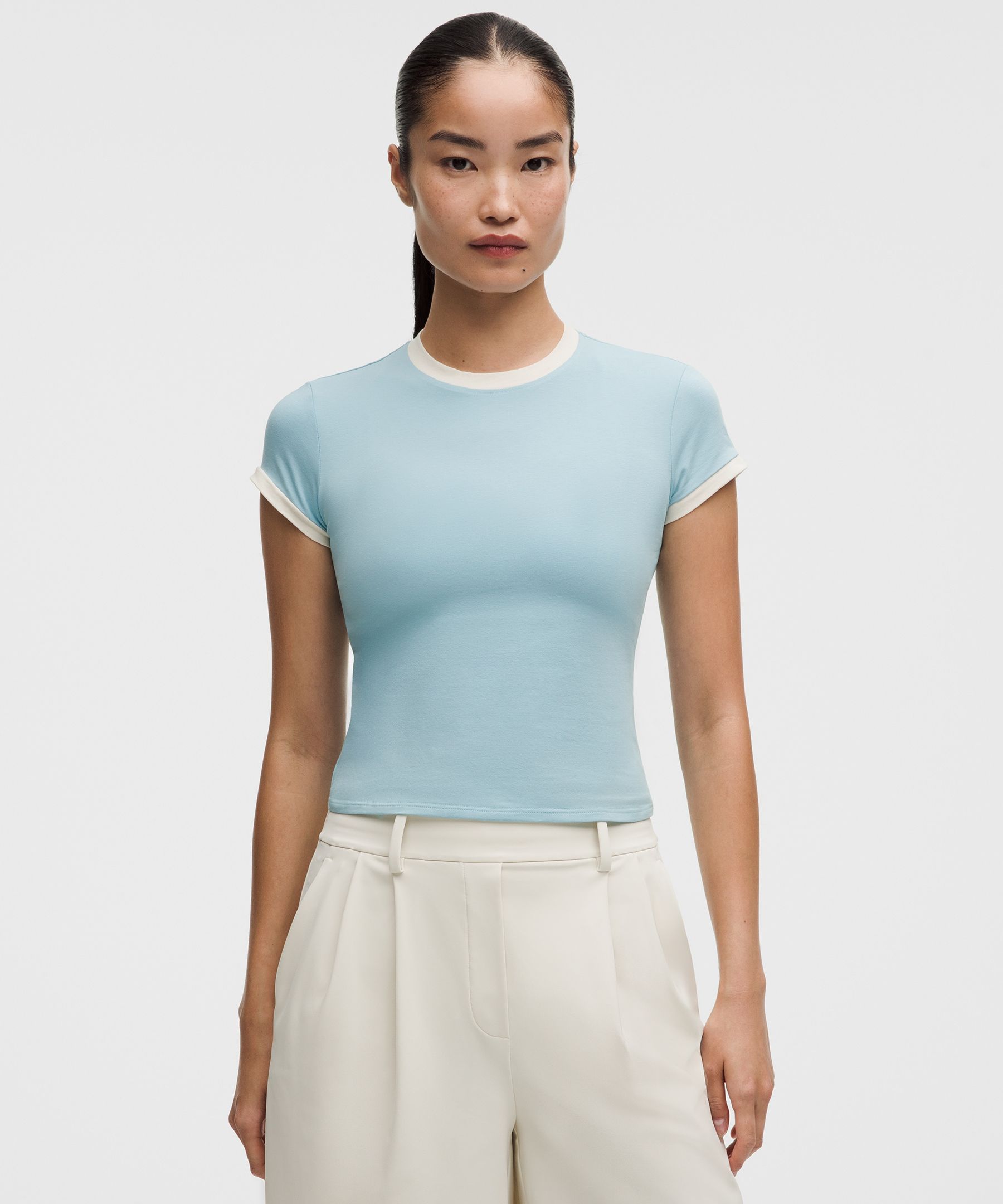 Organic Cotton Ringer Baby Tee *Courtside