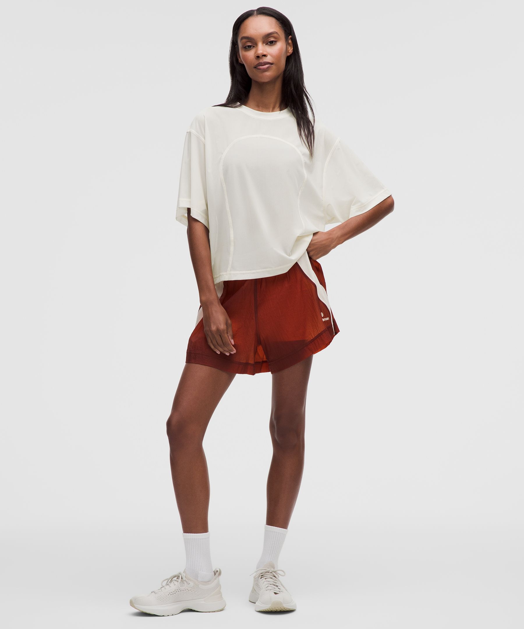 Stretch Mesh Relaxed-Fit T-Shirt