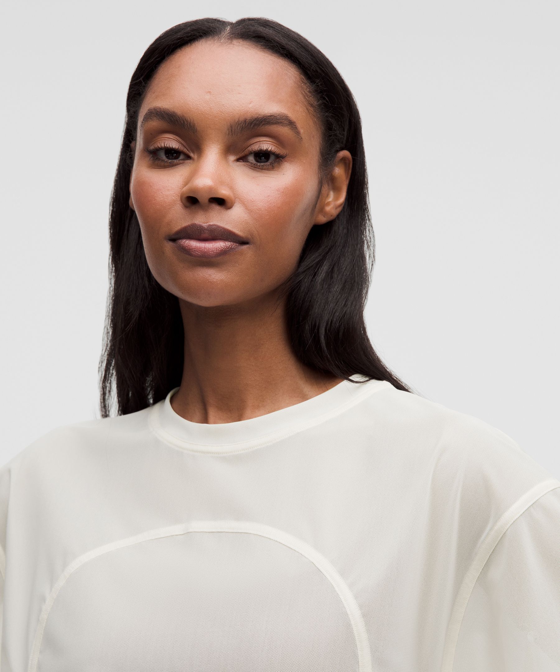 Stretch Mesh Relaxed-Fit T-Shirt