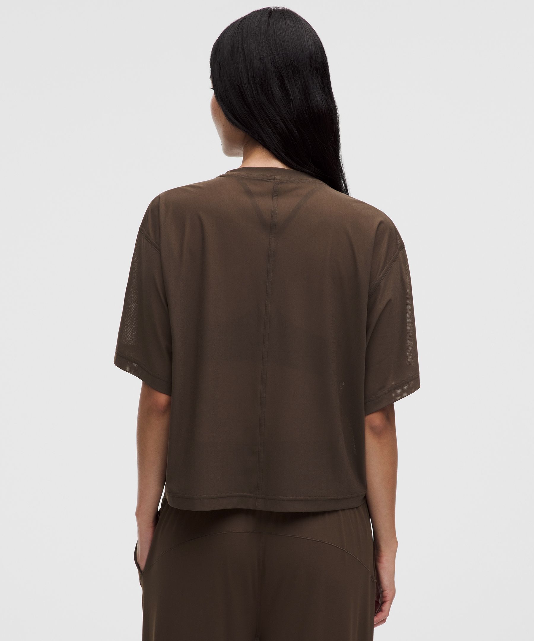 Stretch Mesh Relaxed-Fit T-Shirt