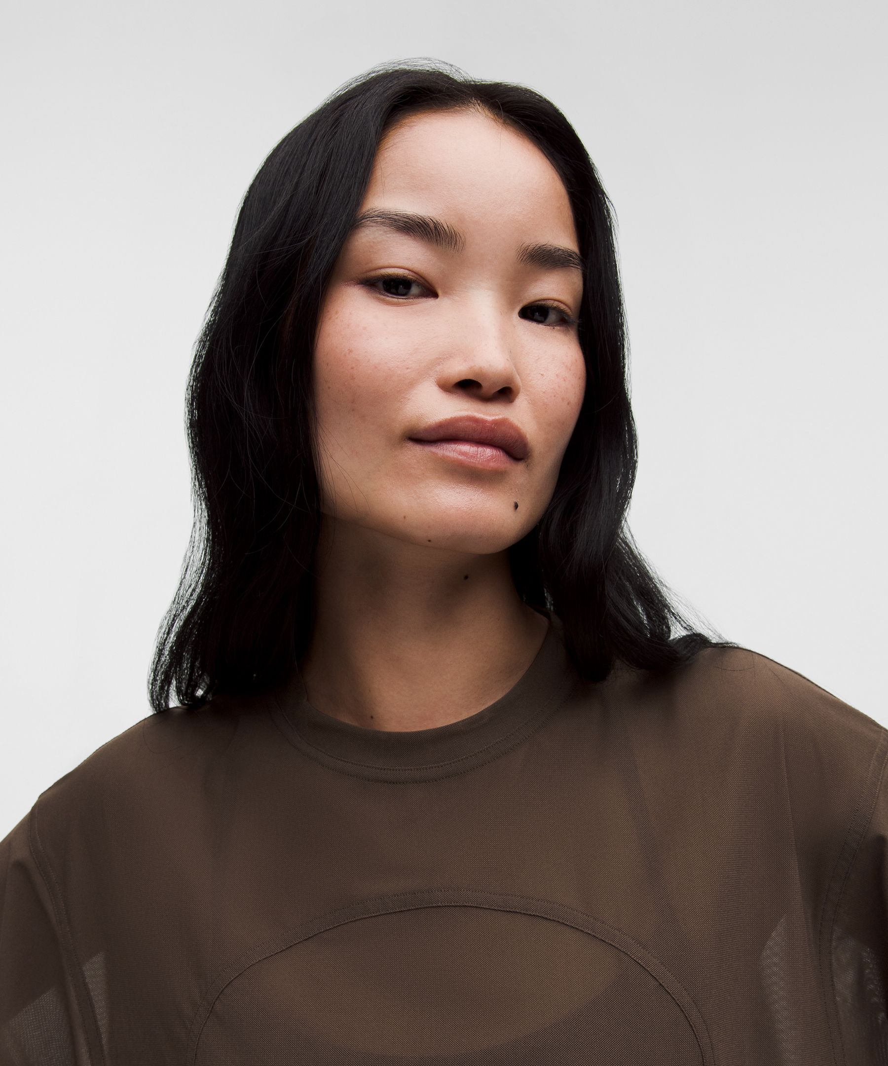 Stretch Mesh Relaxed-Fit T-Shirt