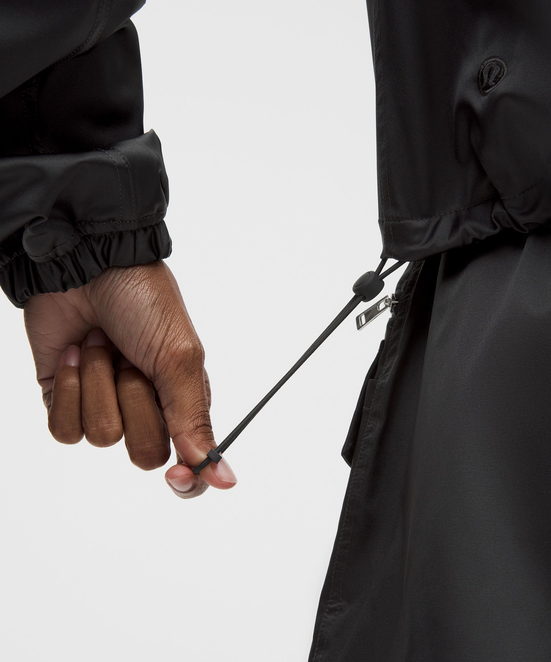 Stretch Satin Bomber Jacket