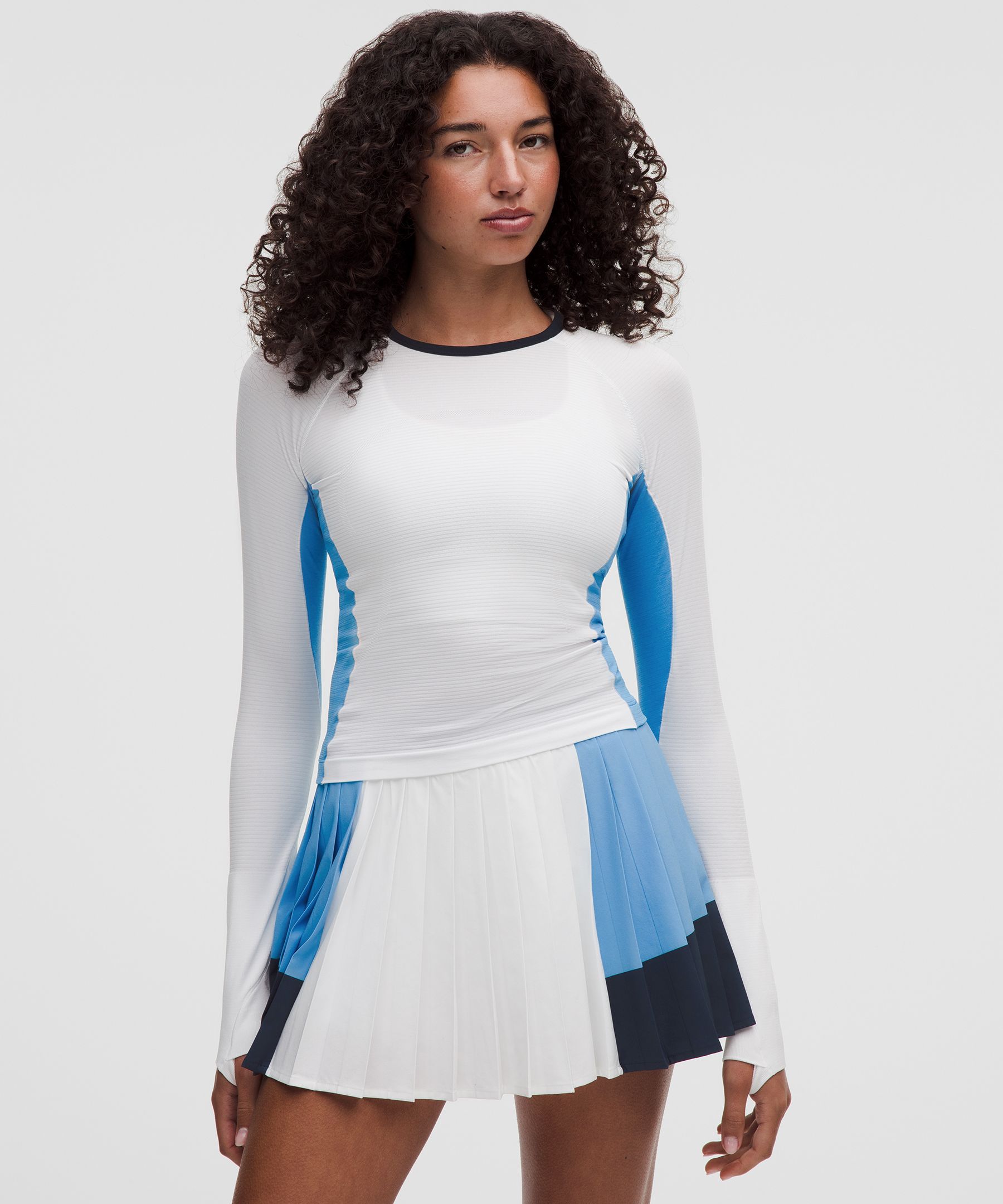 Lululemon Swiftly Tech Long-Sleeve 2.0 Waist Length *Colour Block INTERNATIONAL SHIPPING
