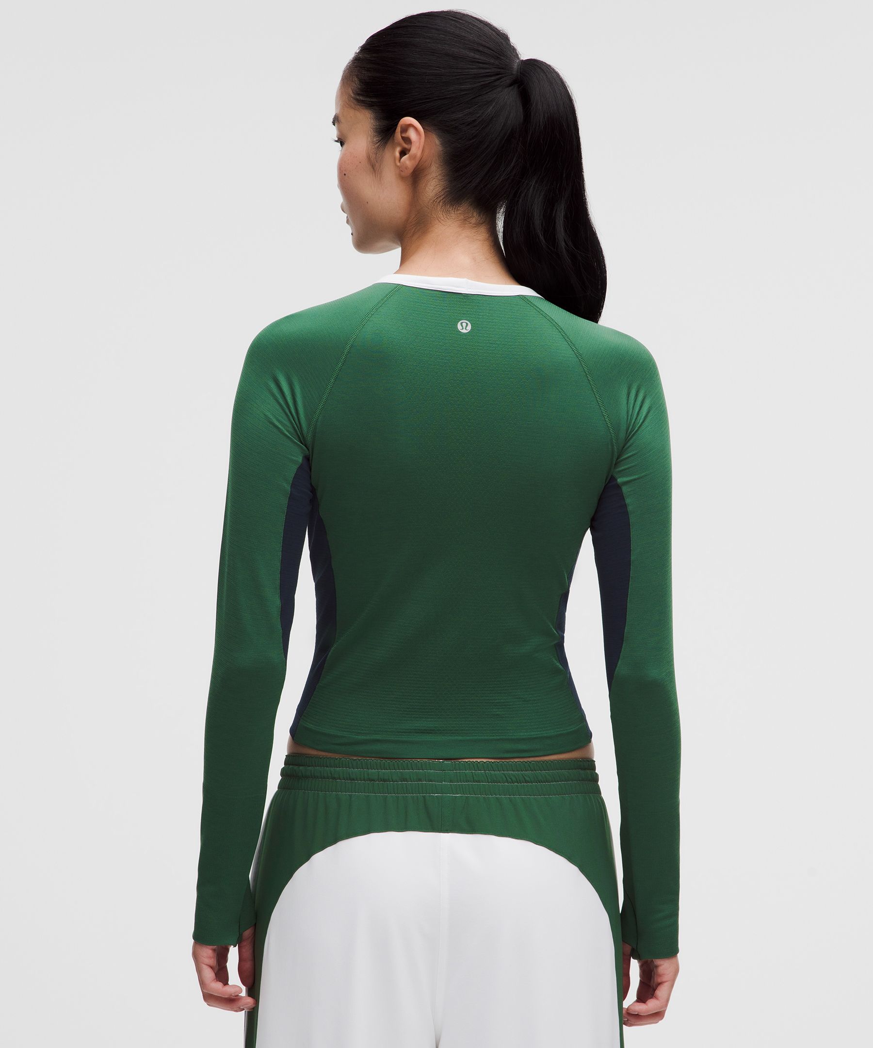 Swiftly Tech Long-Sleeve 2.0 Waist Length *Colour Block