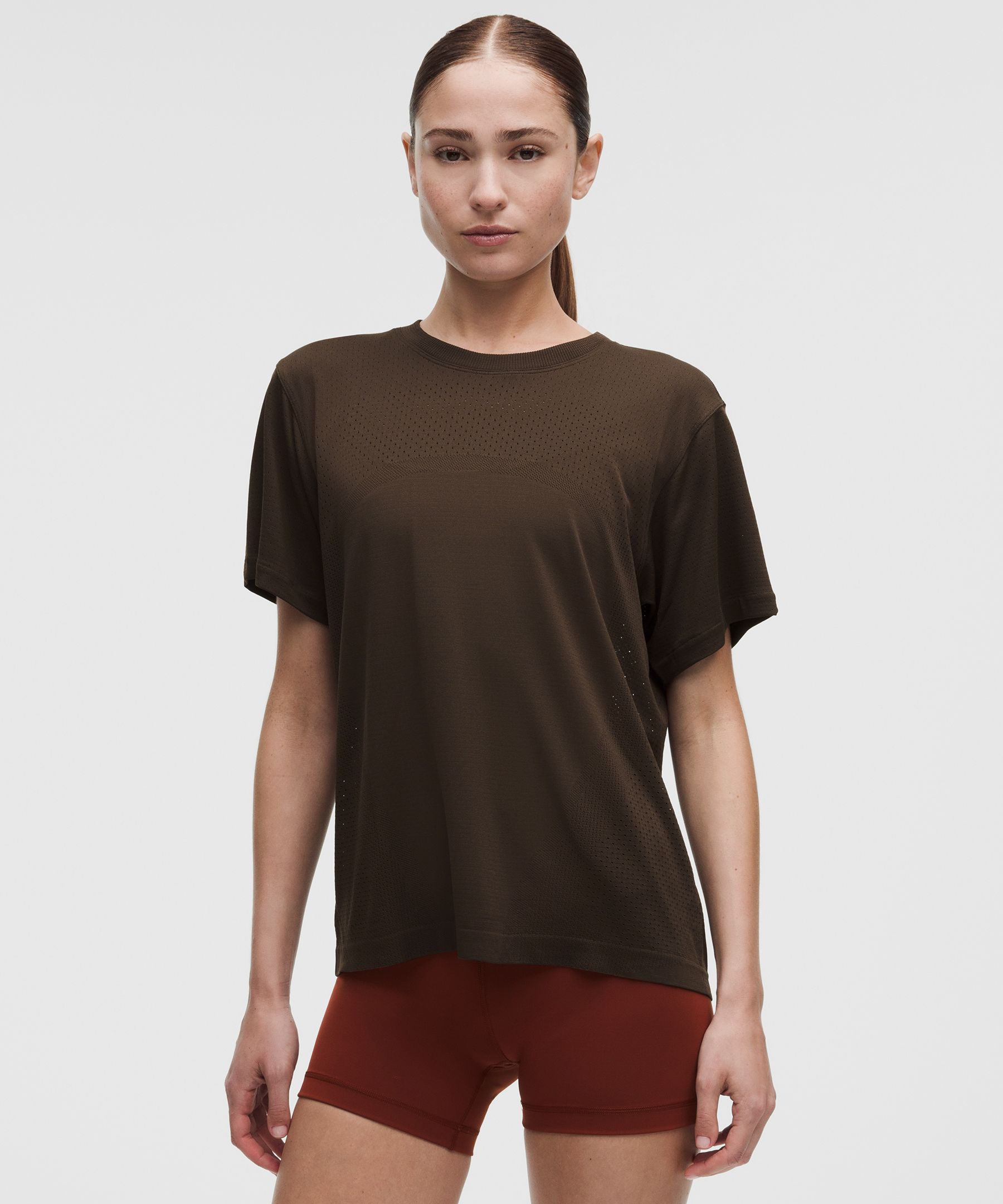 Swiftly Relaxed Short-Sleeve Shirt Hip Length
