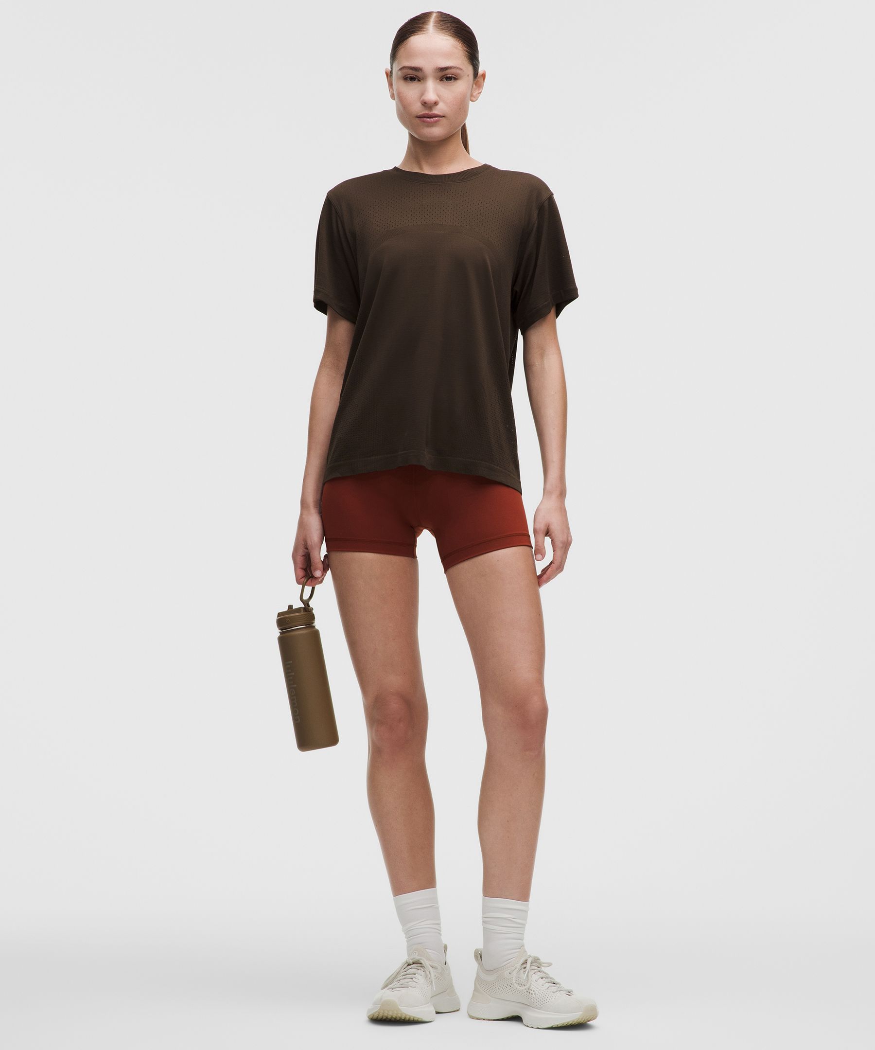 Swiftly Relaxed Short-Sleeve Shirt Hip Length *Logo