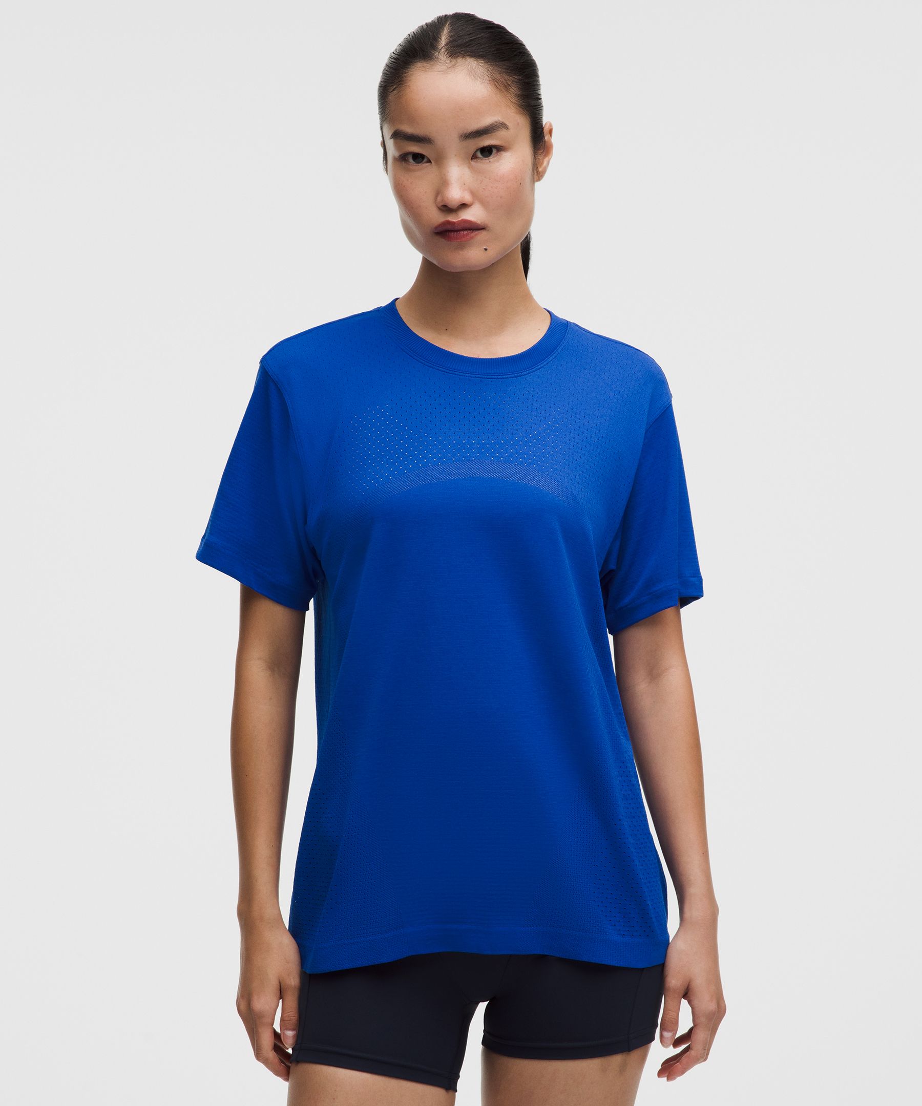 Swiftly Relaxed Short-Sleeve Shirt Hip Length