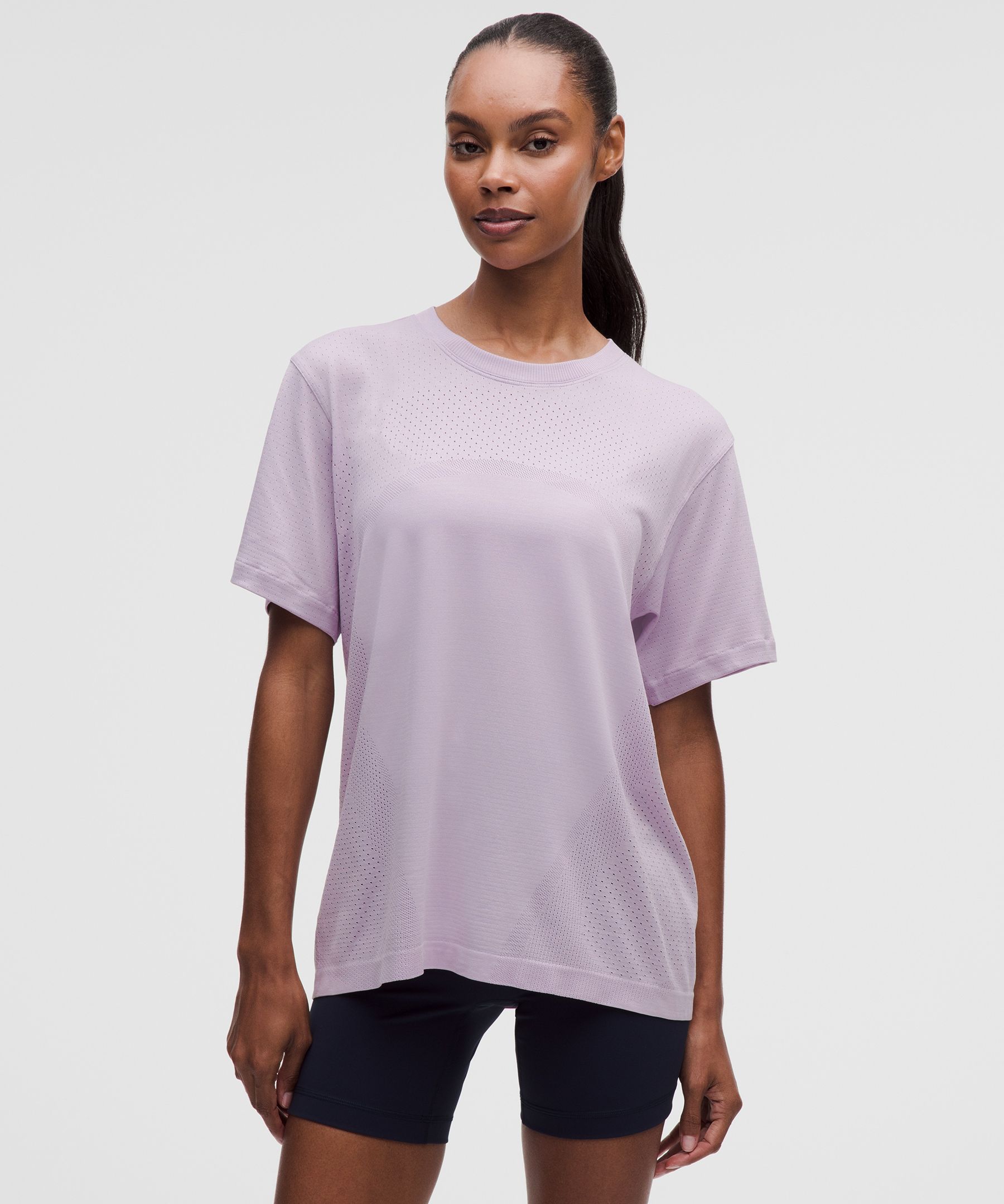 Swiftly Relaxed Short-Sleeve Shirt Hip Length *Logo