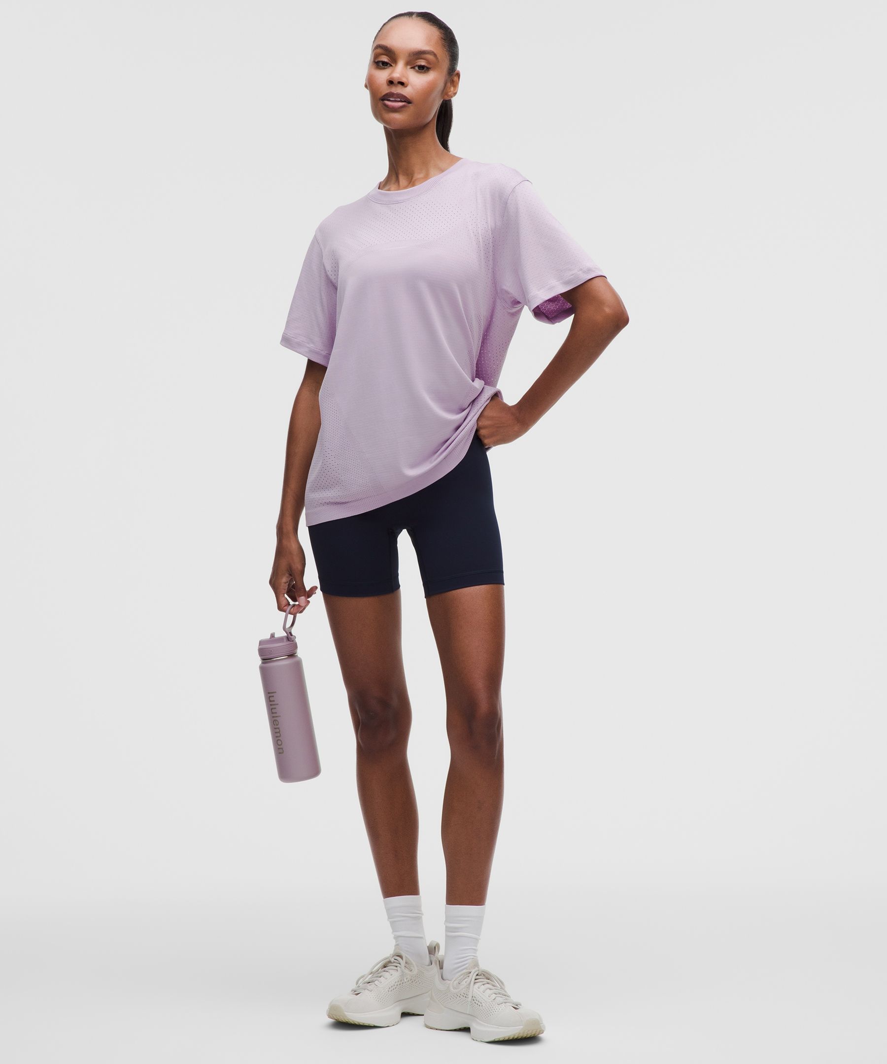 Swiftly Relaxed Short-Sleeve Shirt Hip Length *Logo