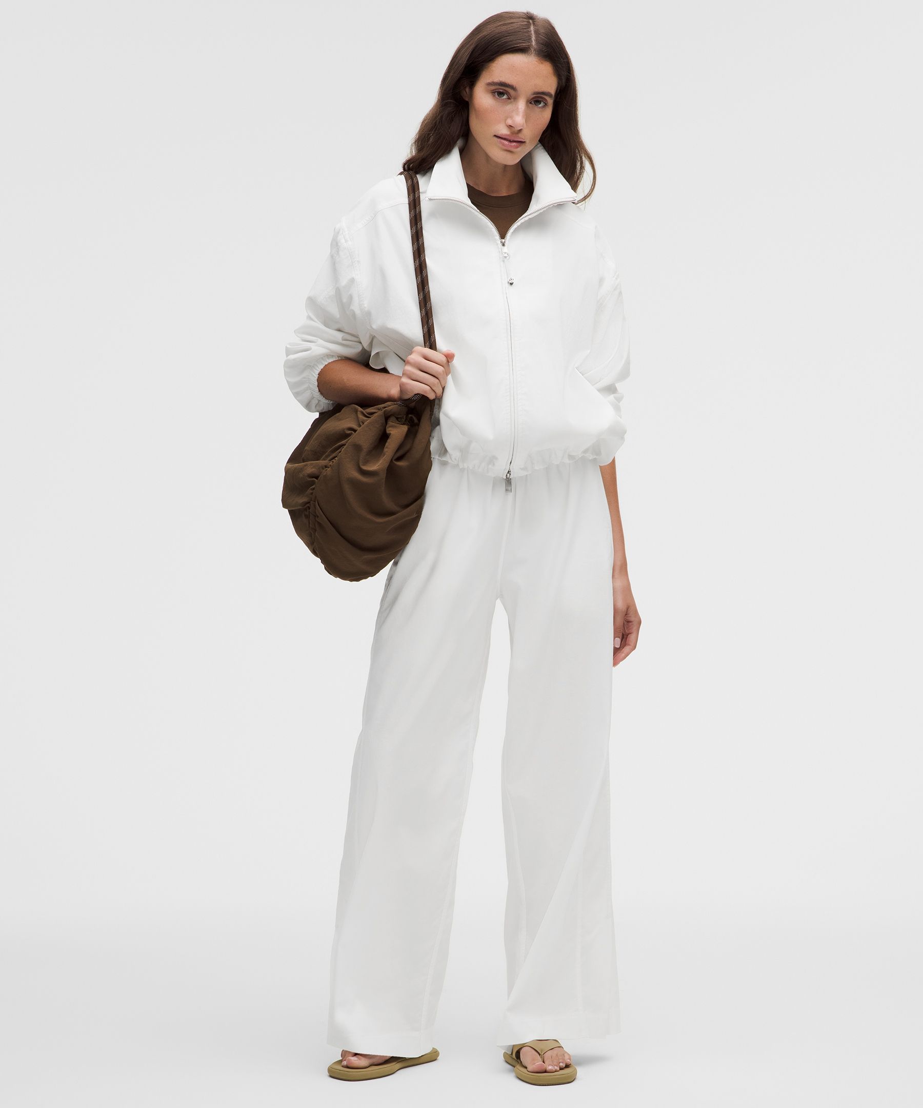 LuluLinen Funnel-Neck Jacket