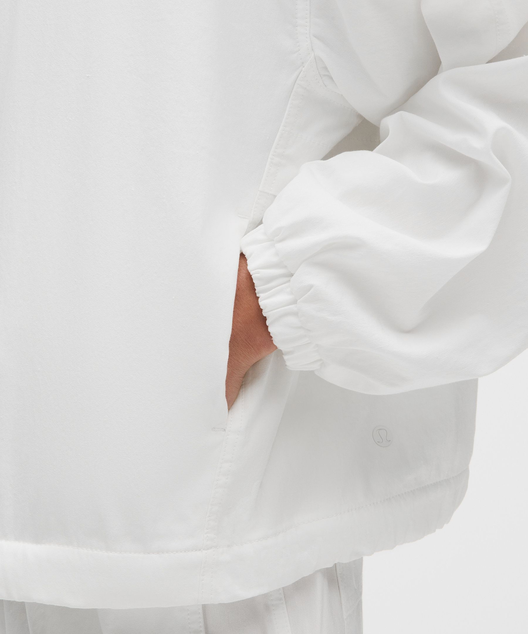 LuluLinen Funnel-Neck Jacket