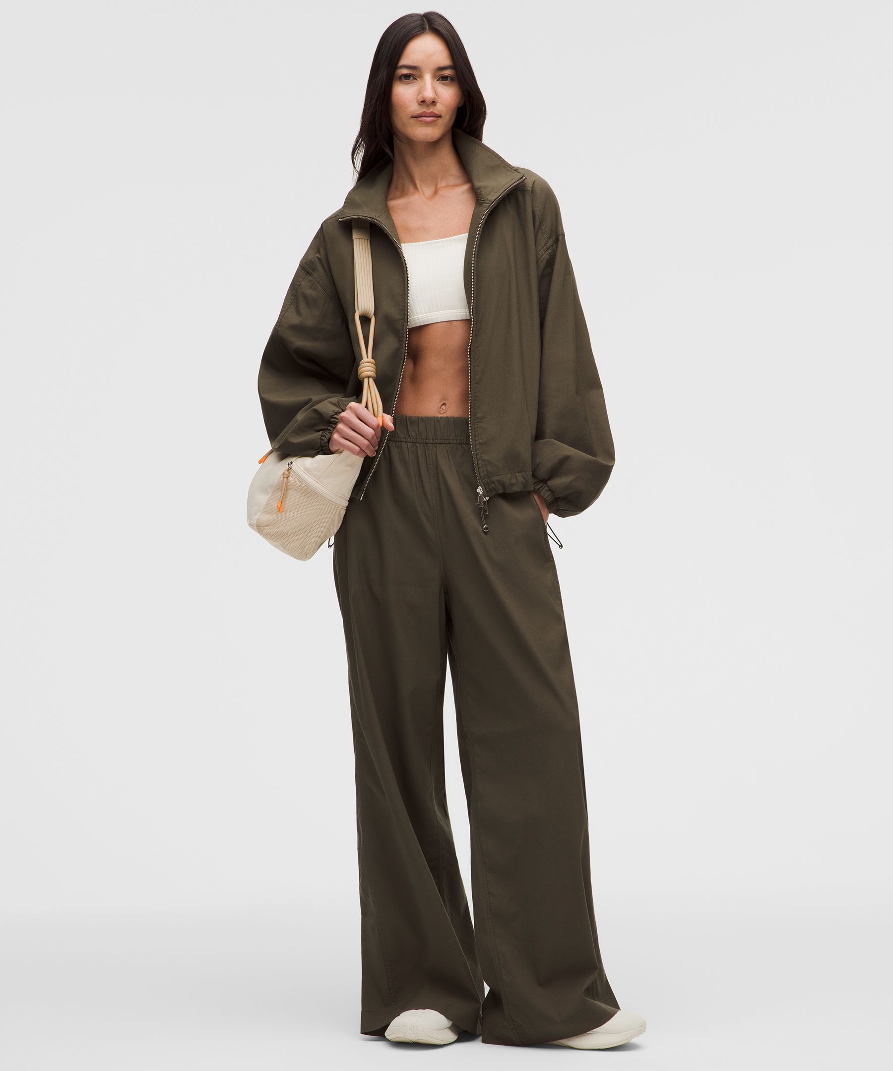 LuluLinen Funnel-Neck Jacket