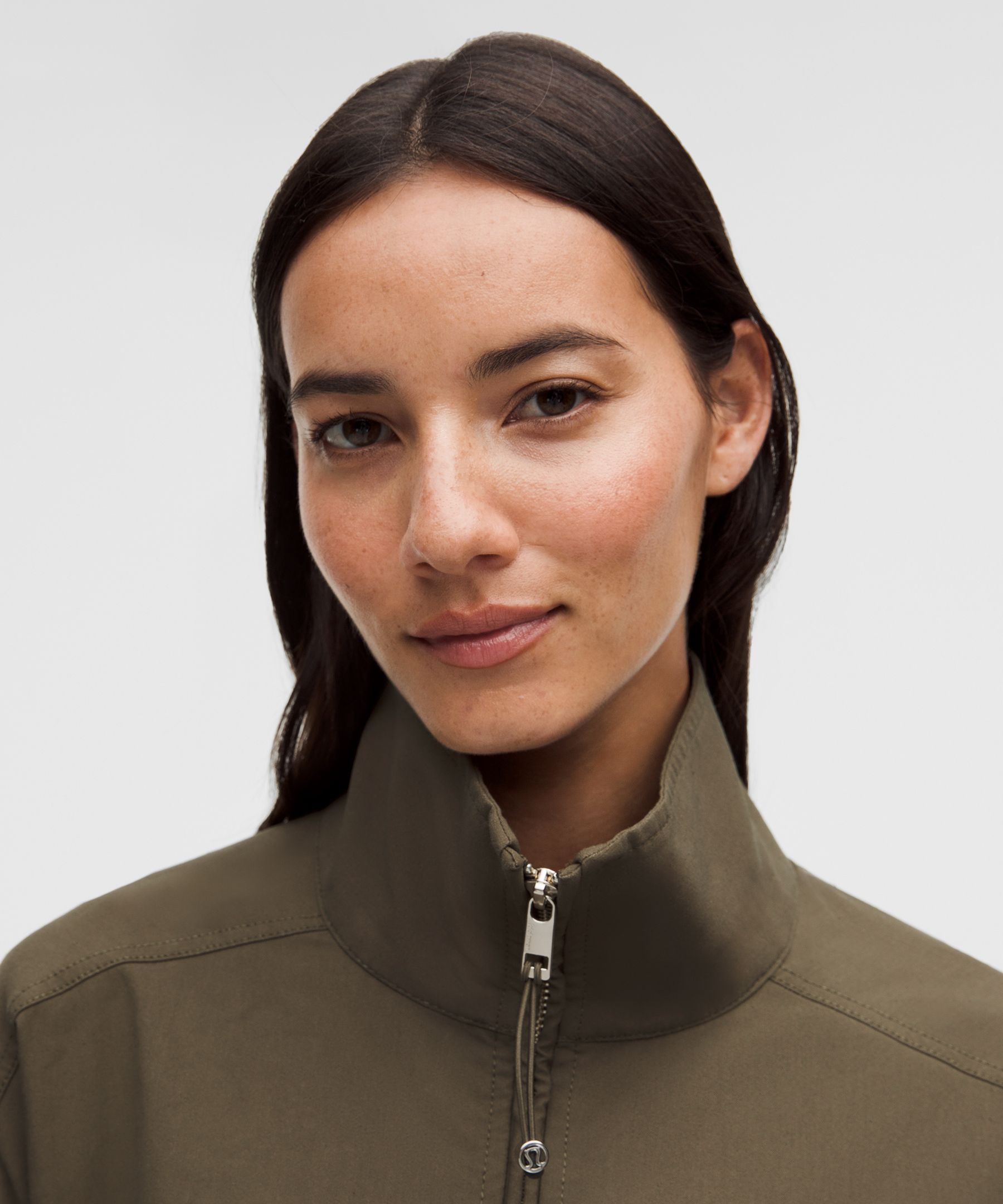 LuluLinen Funnel-Neck Jacket