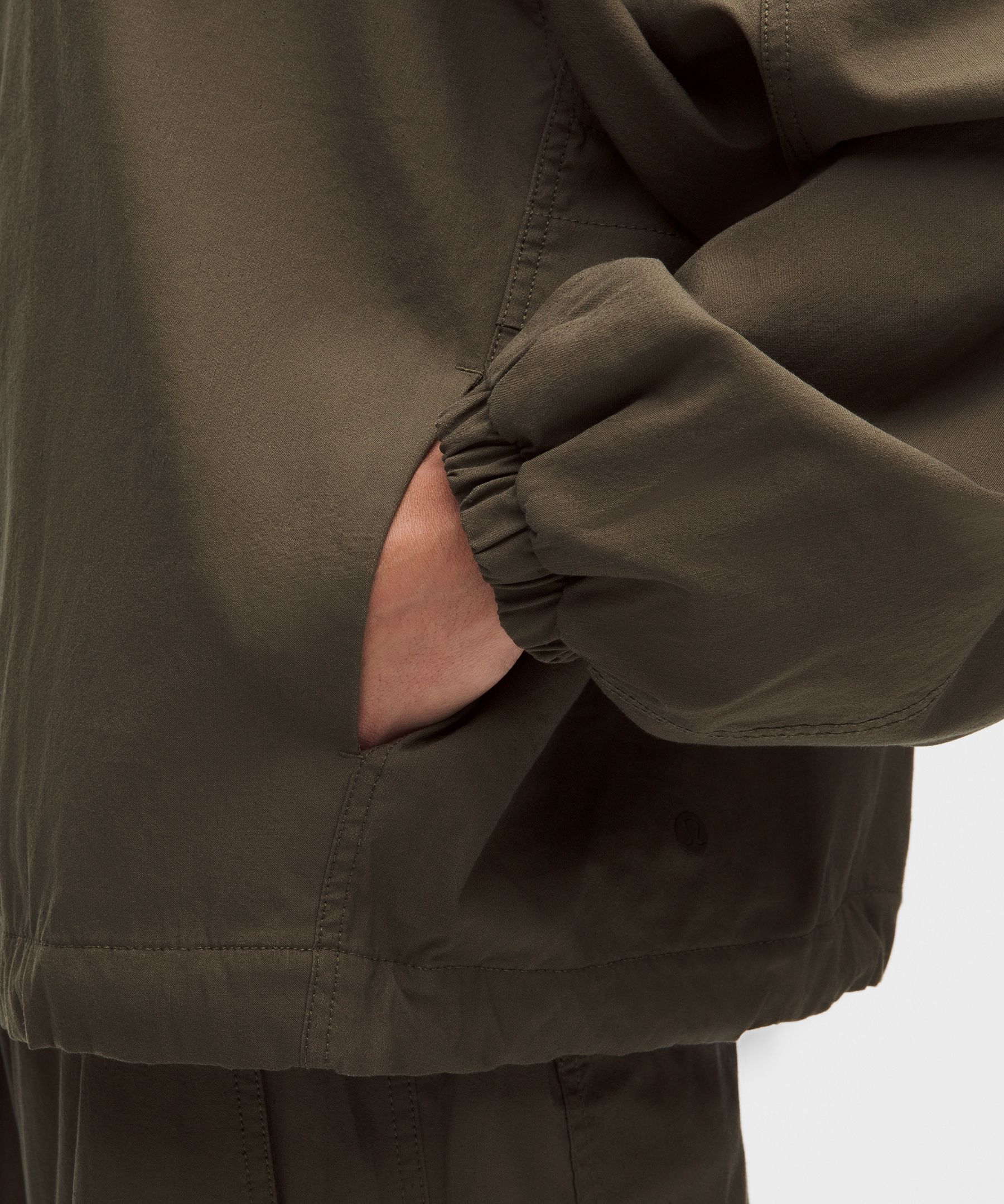 LuluLinen Funnel-Neck Jacket