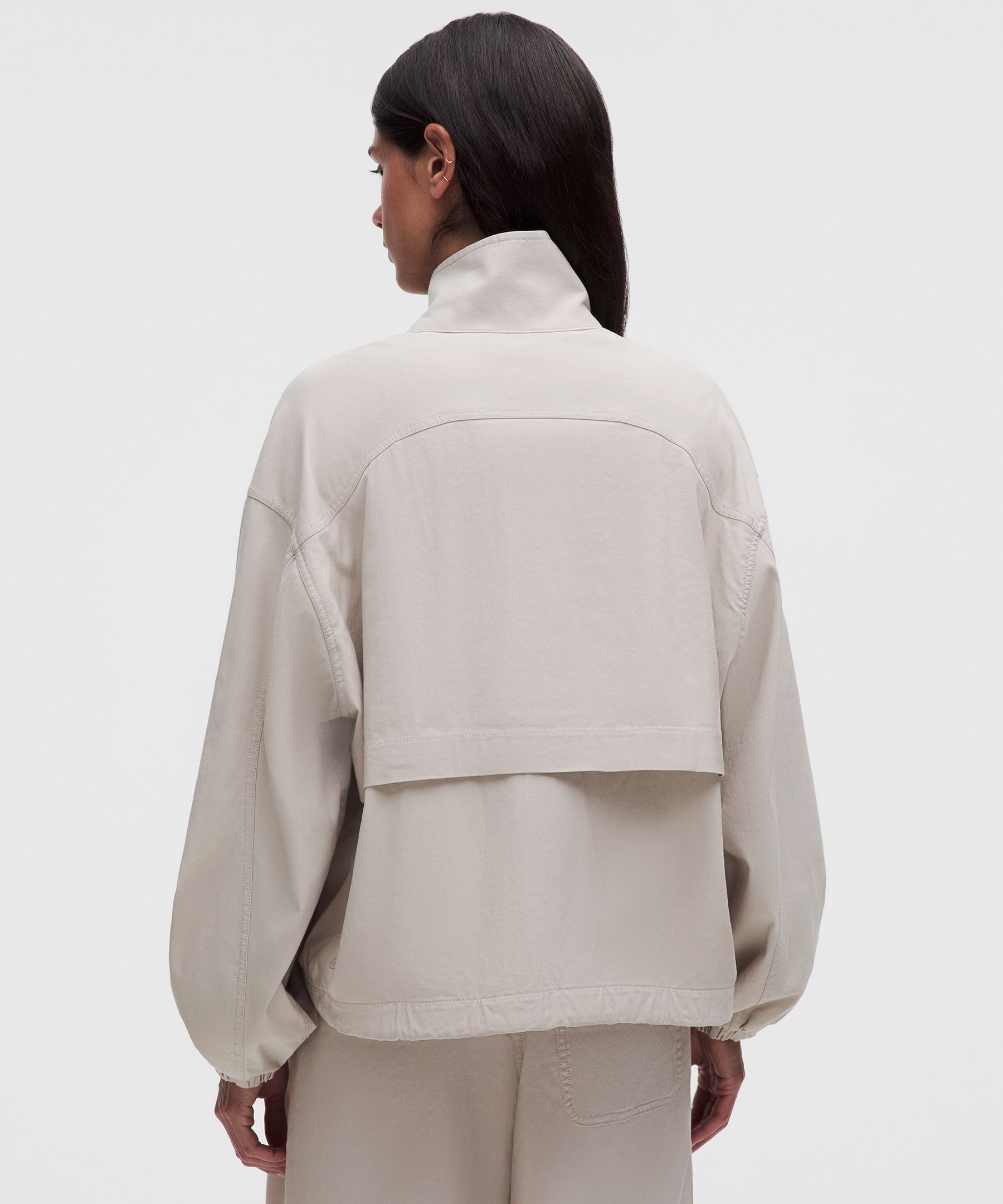 LuluLinen Funnel-Neck Jacket