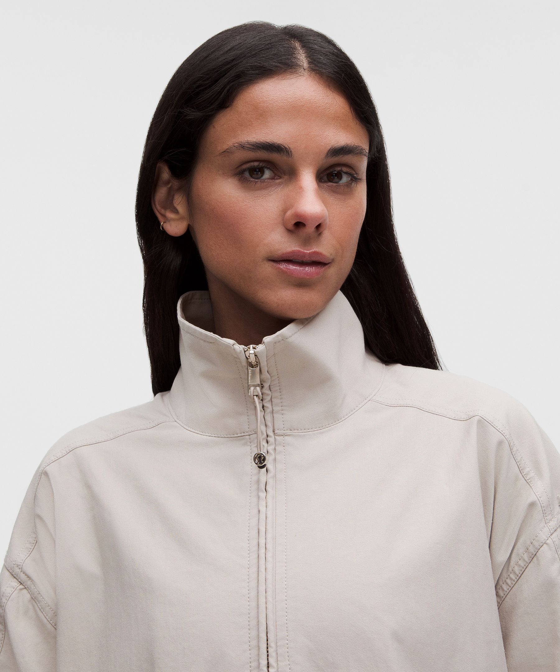 LuluLinen Funnel-Neck Jacket