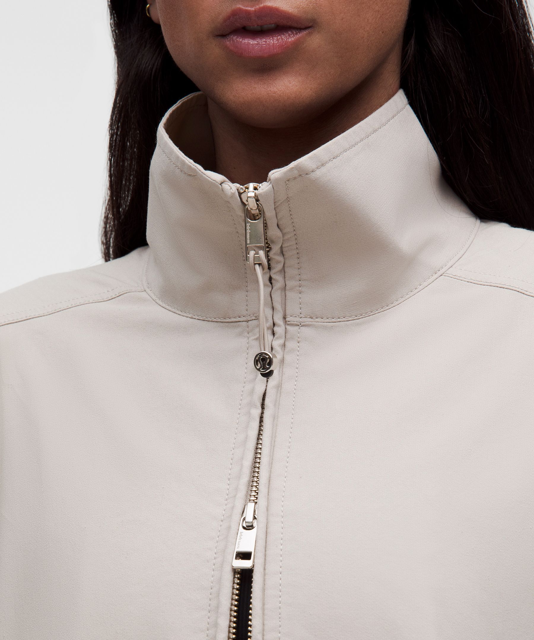 LuluLinen Funnel-Neck Jacket