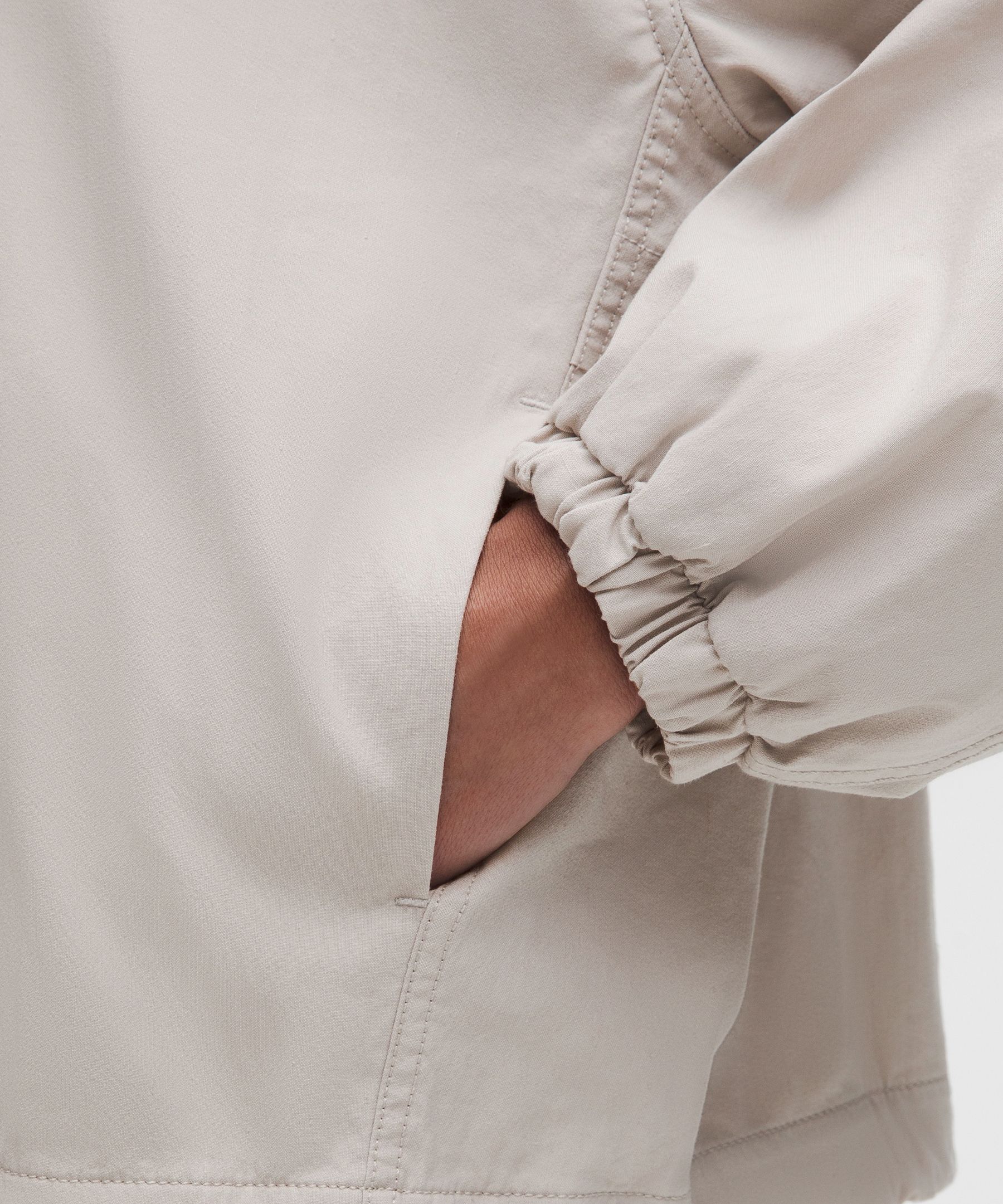 LuluLinen Funnel-Neck Jacket