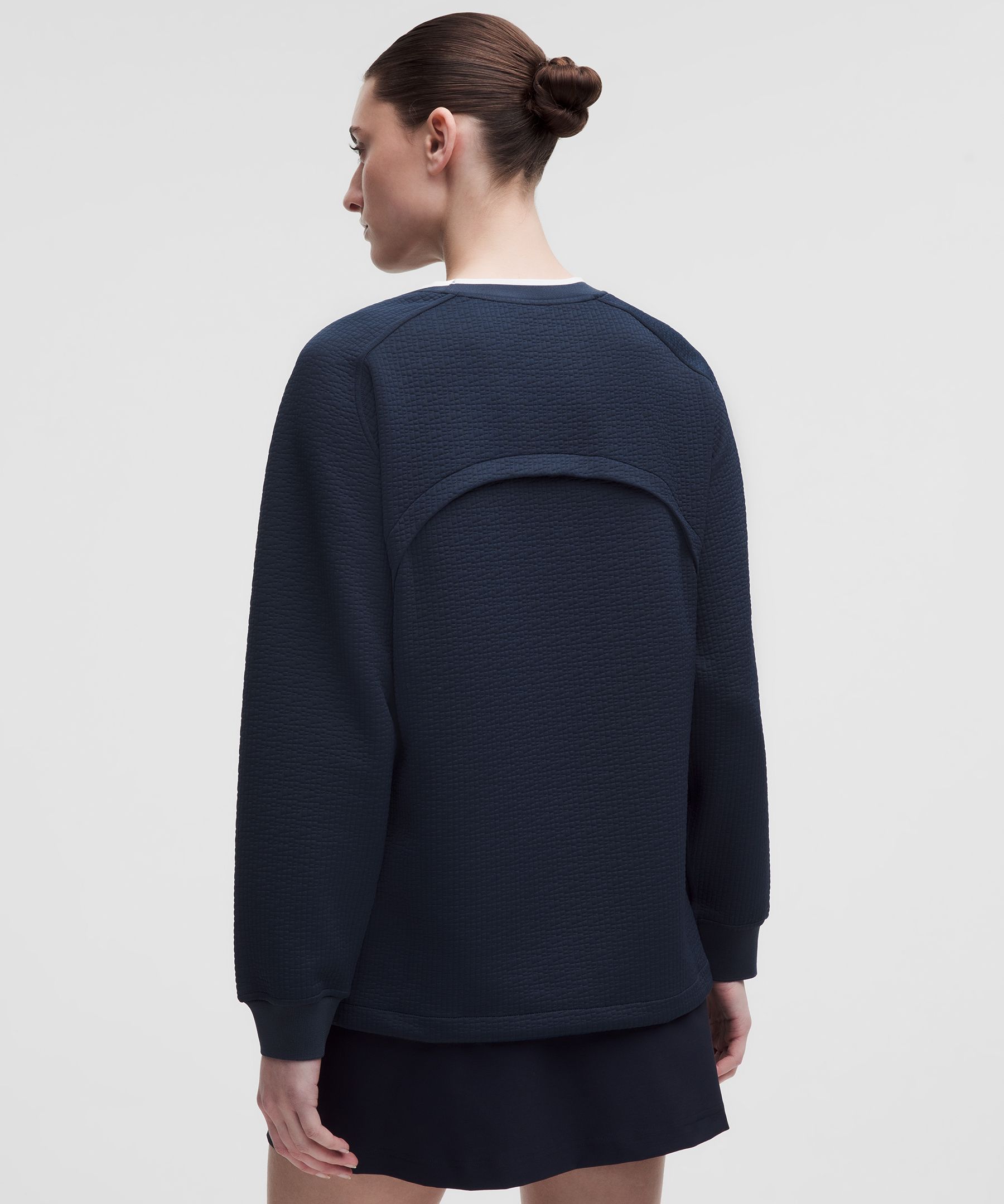 Jacquard High-Low Golf Pullover