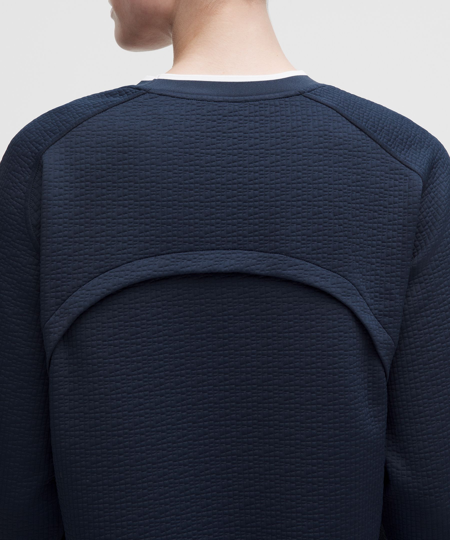 Jacquard High-Low Golf Pullover