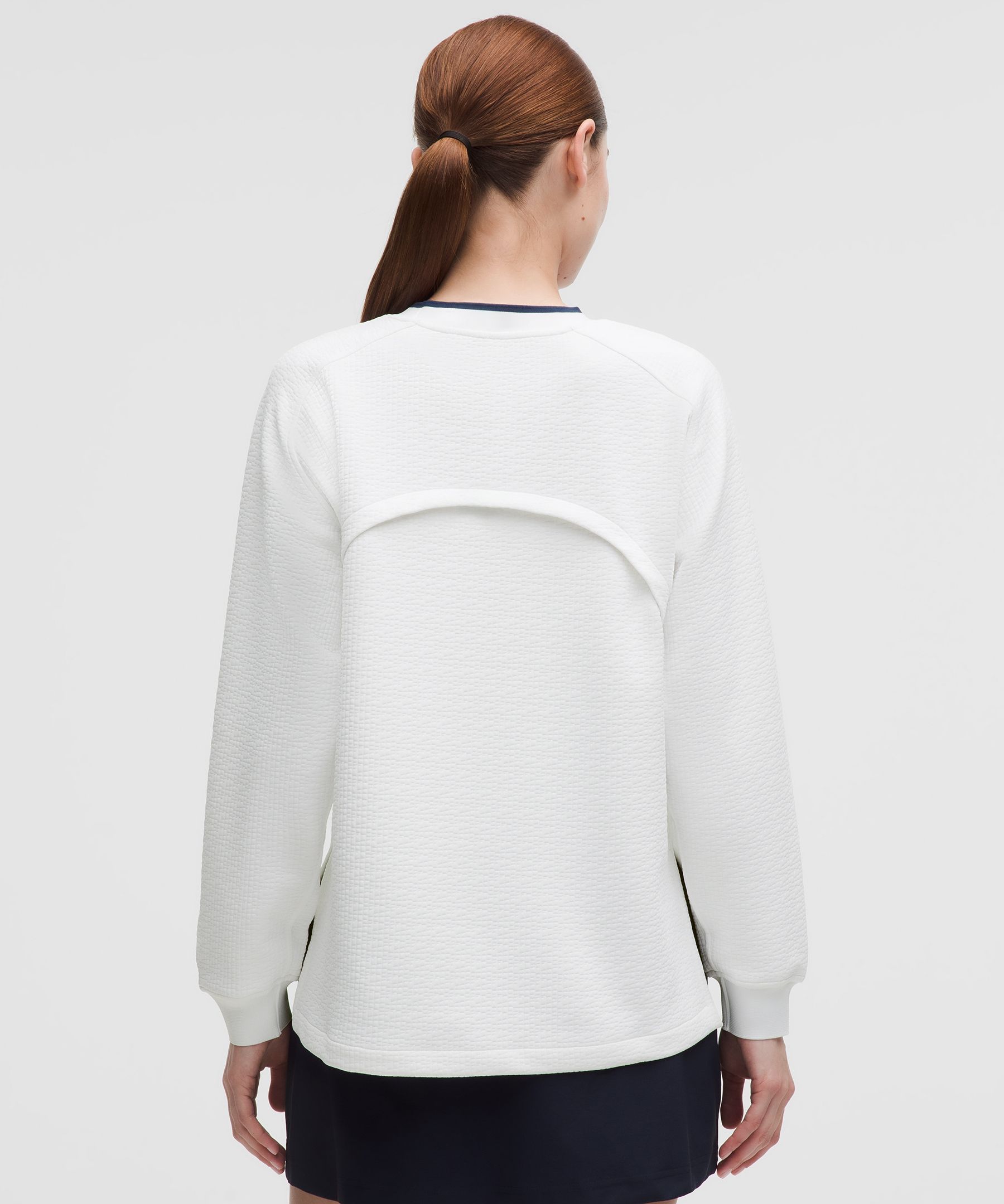 Jacquard High-Low Golf Pullover