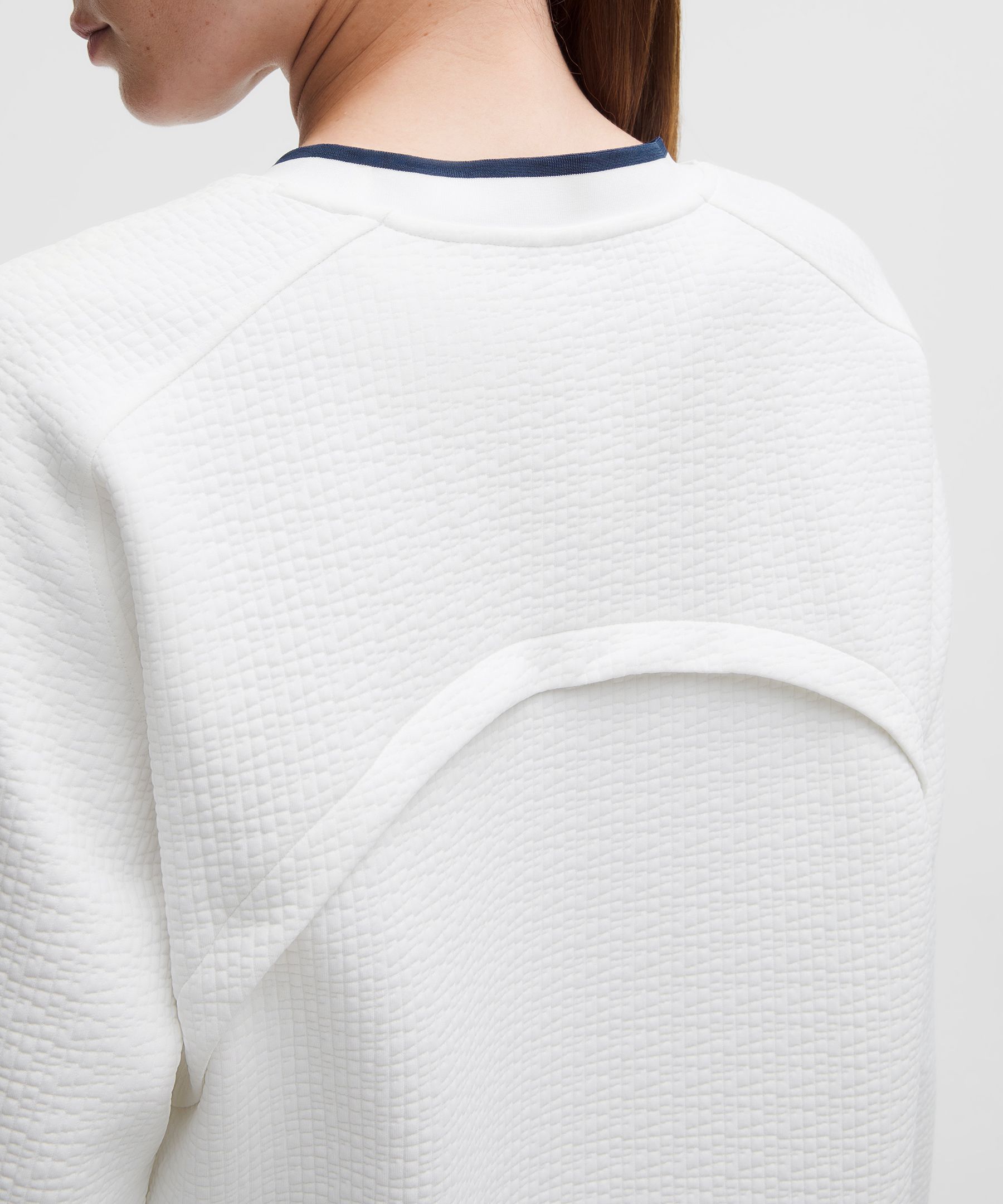Jacquard High-Low Golf Pullover
