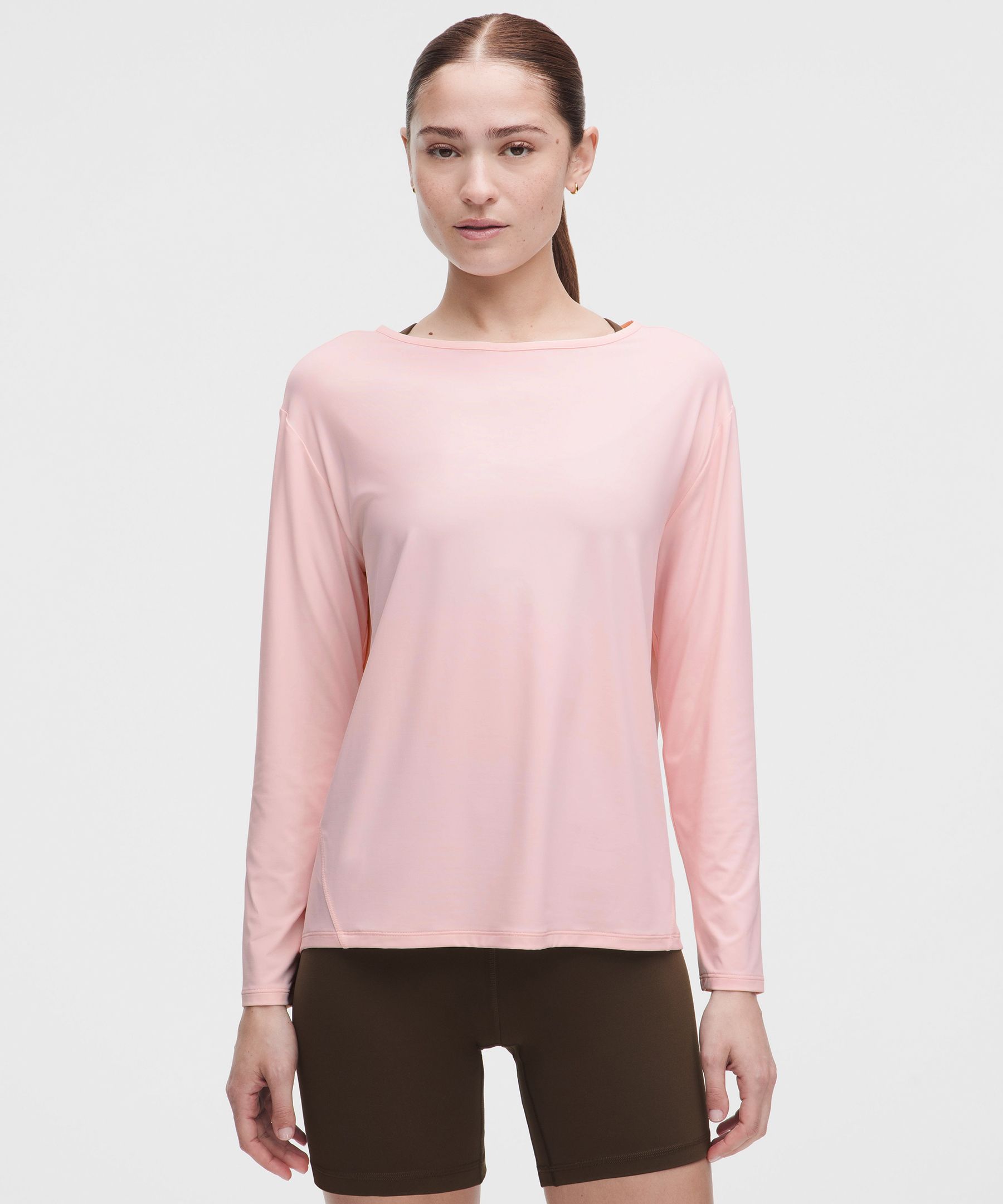 SmoothCover Mesh-Back Long-Sleeve Shirt