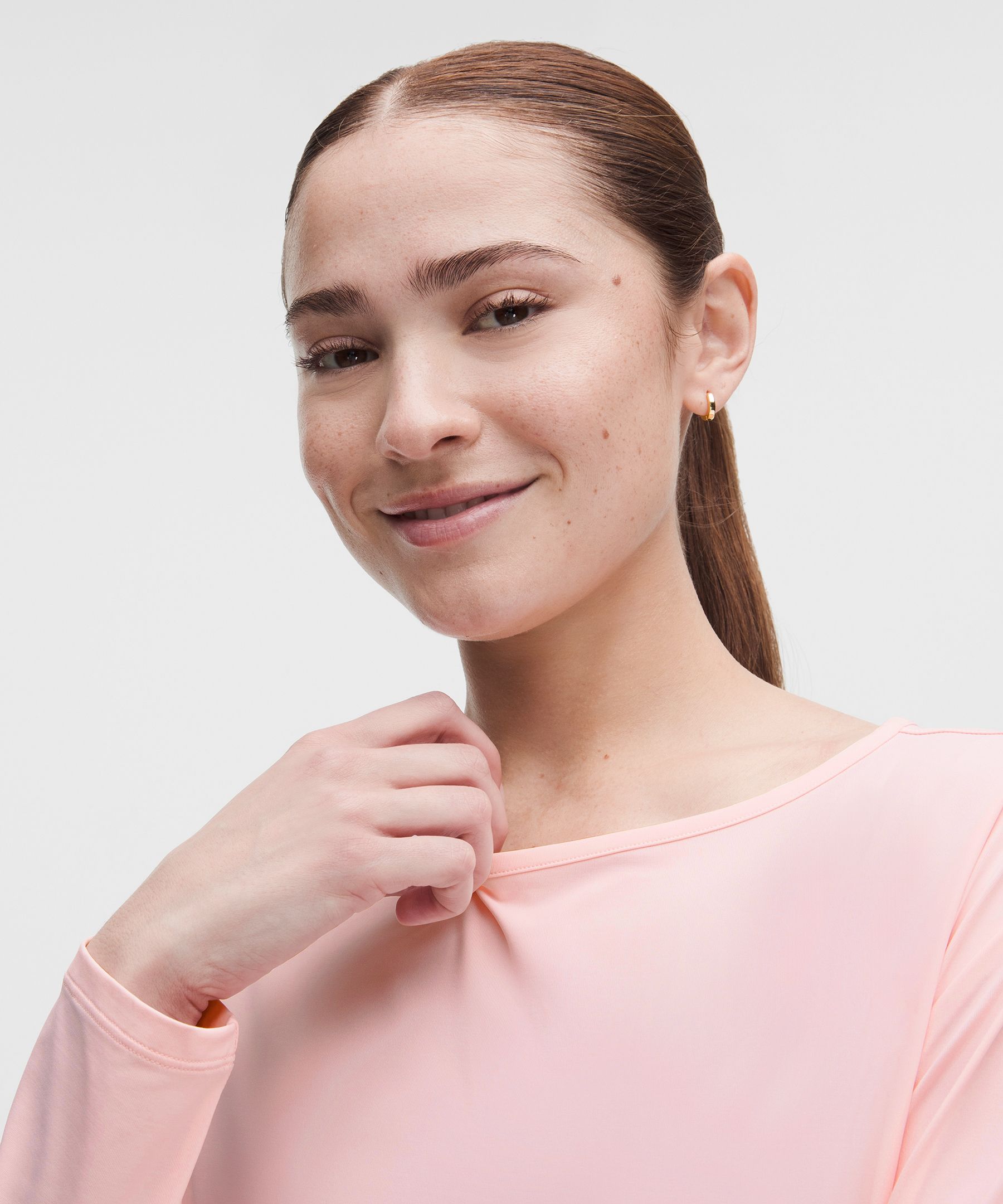 SmoothCover Mesh-Back Long-Sleeve Shirt
