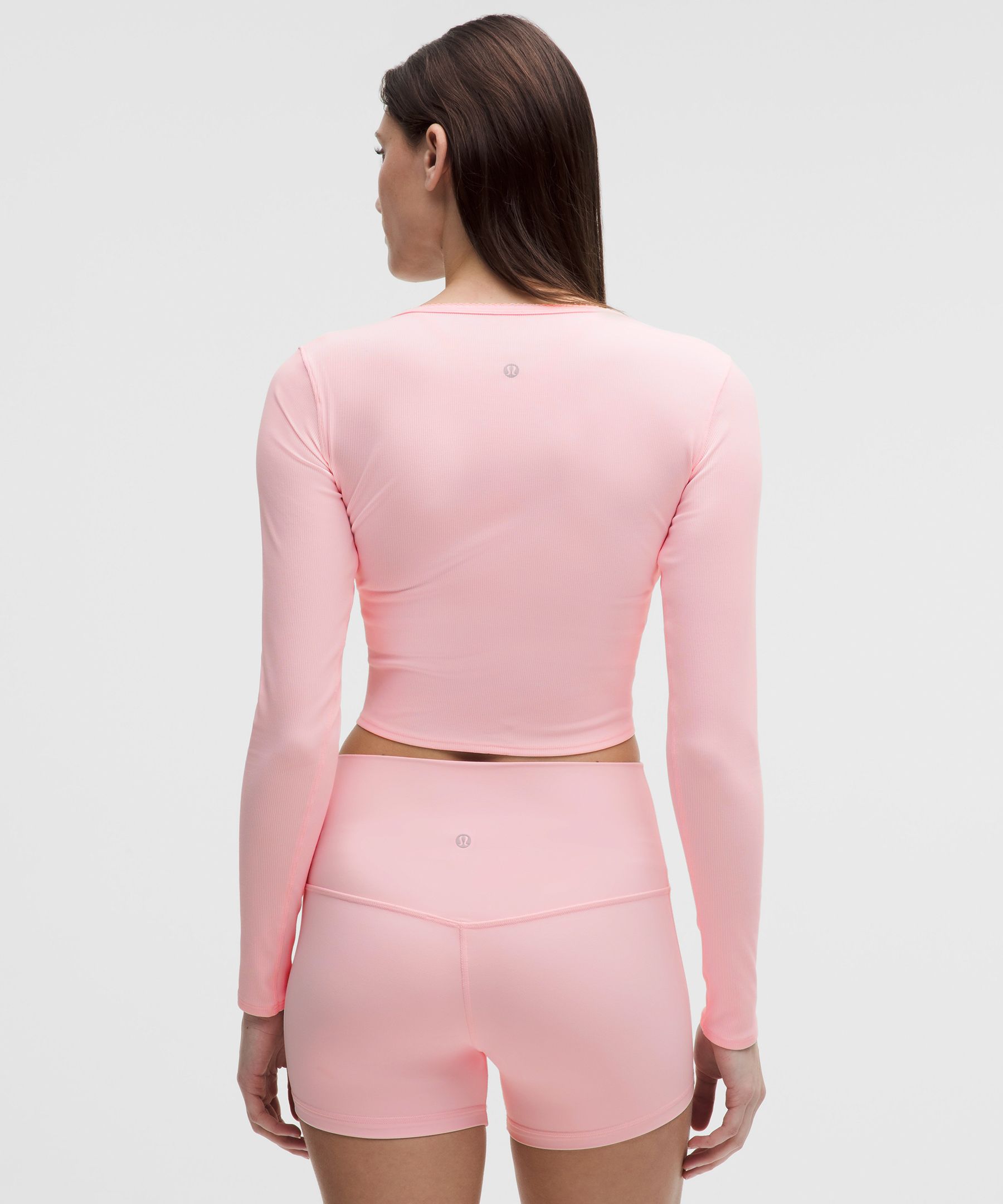 Nulu Ribbed Wrap-Front Long-Sleeve Shirt *Heart