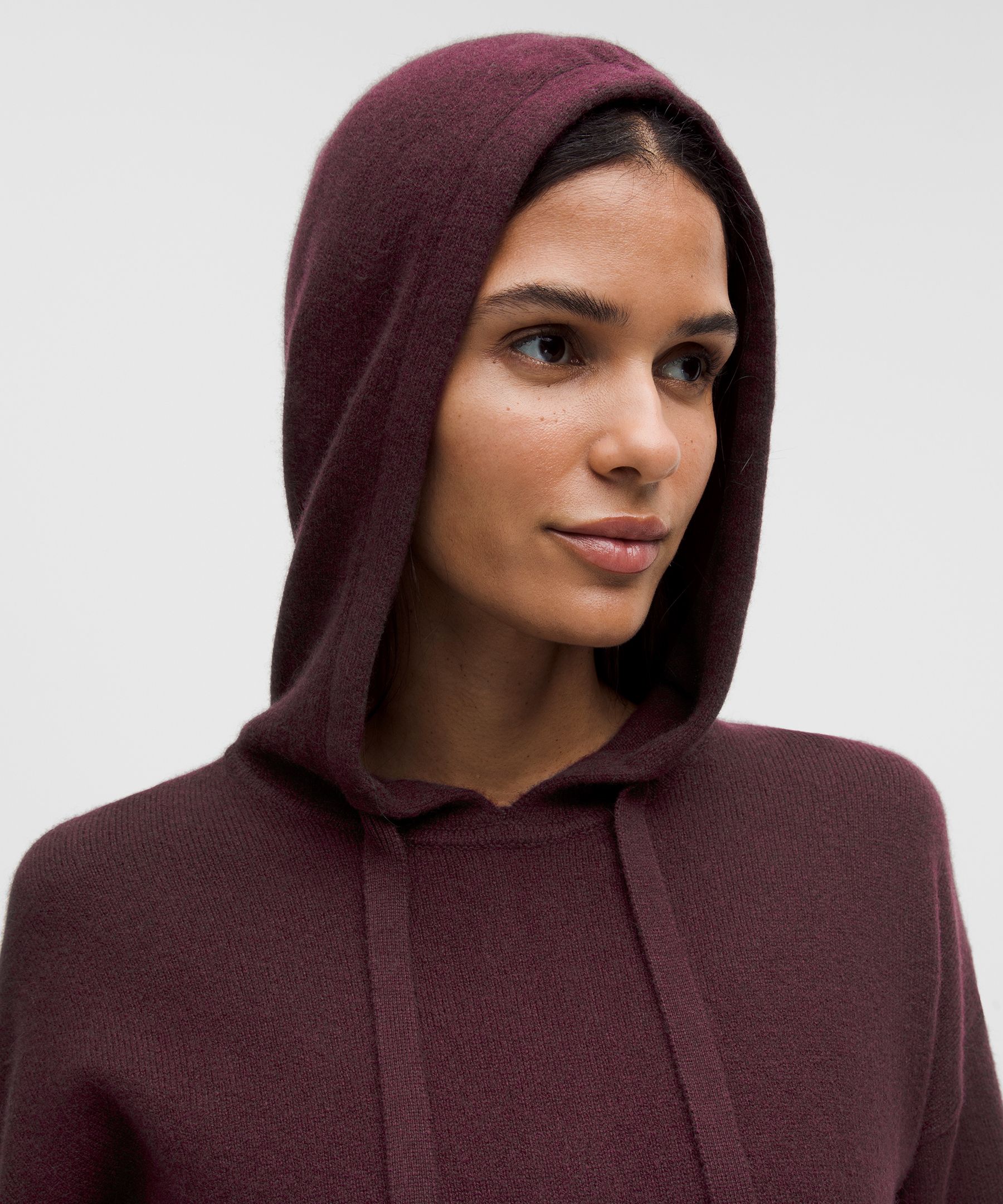 Lululemon Relaxed Cashmere Hoodie In Burgundy