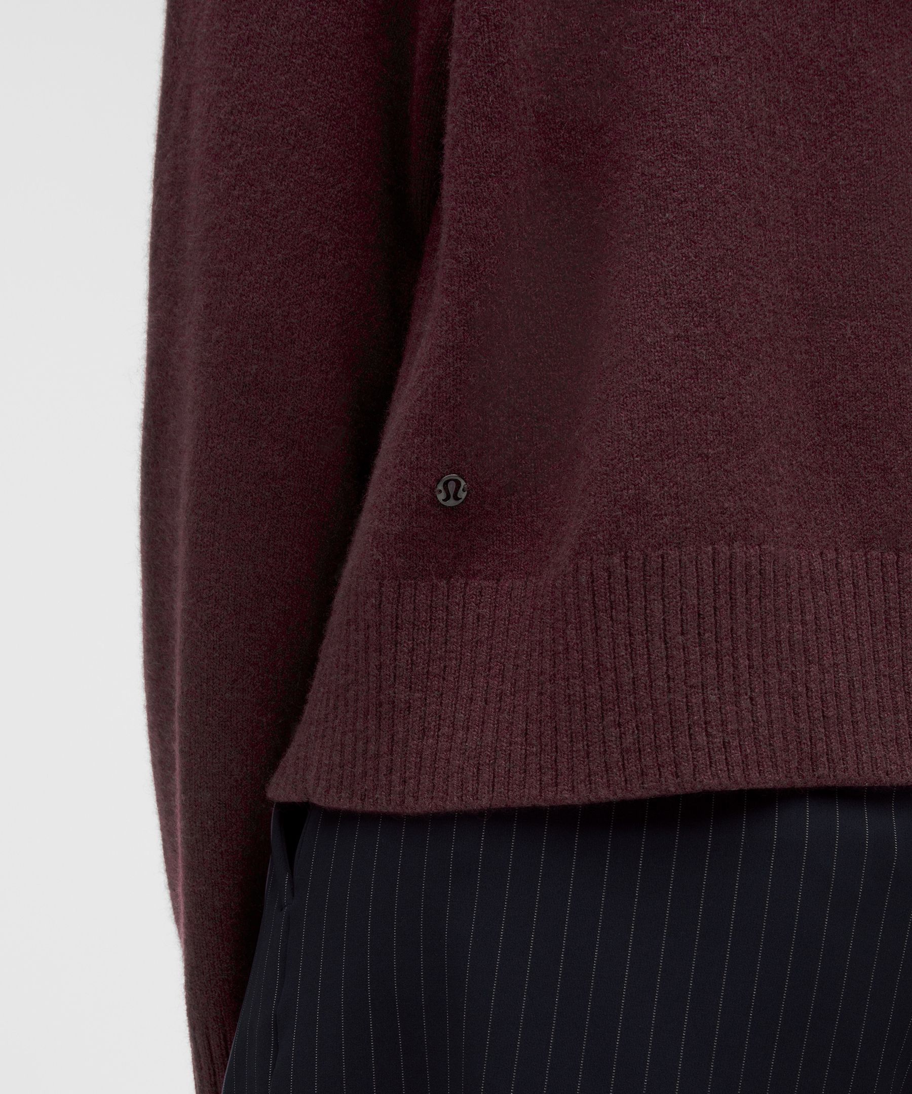 Lululemon Relaxed Cashmere Hoodie In Burgundy