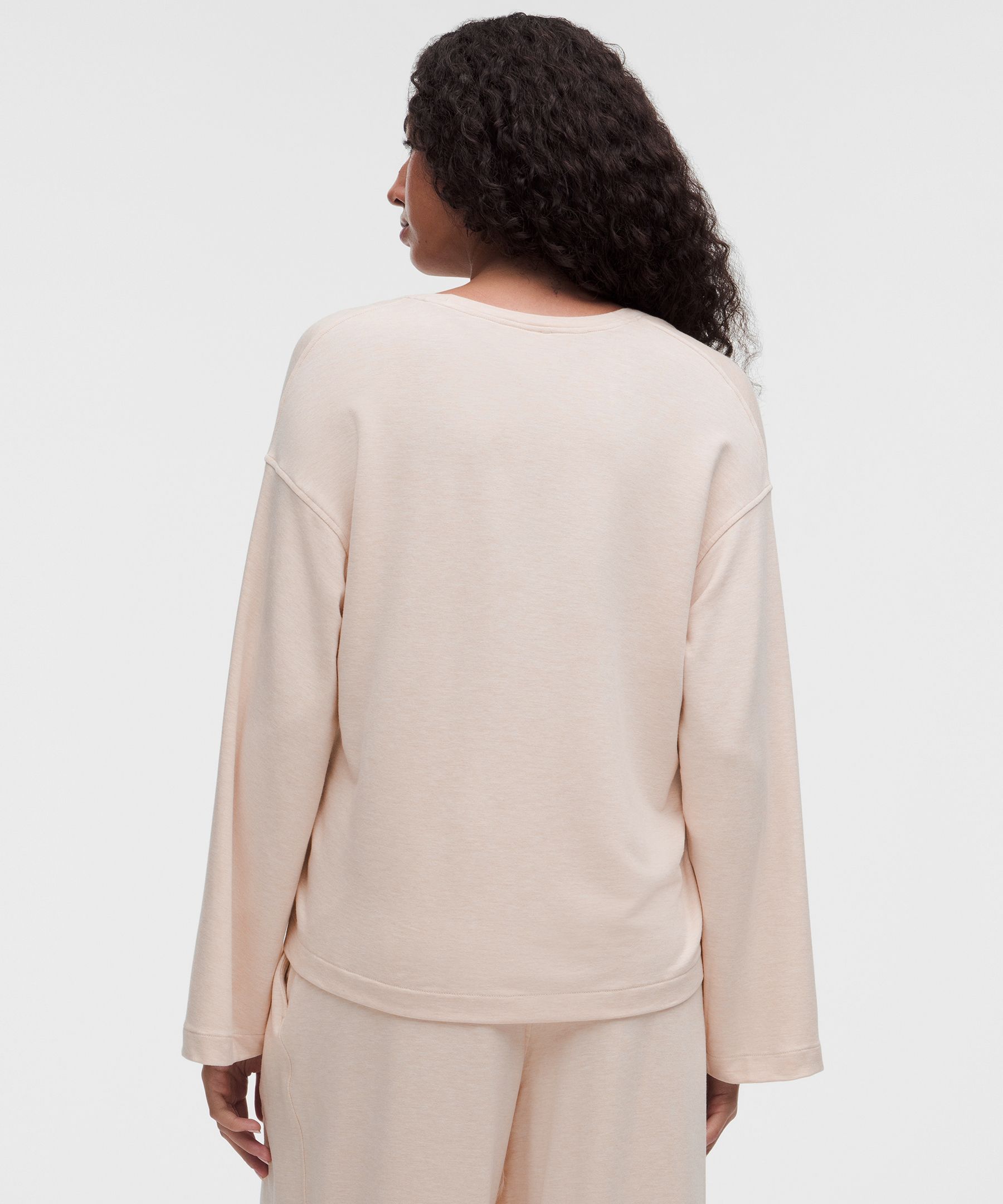 BeCalm V-Neck Bell Sleeve Shirt