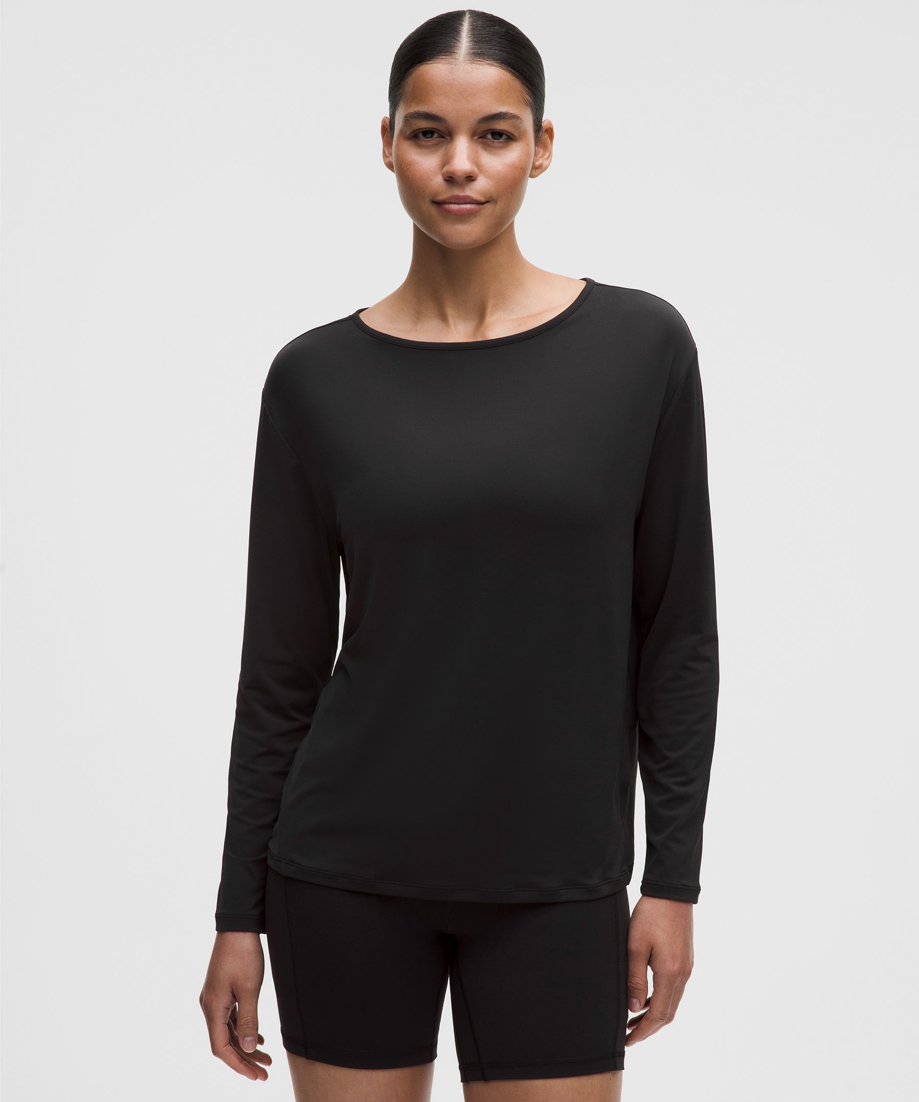 SmoothCover Mesh-Back Long-Sleeve Shirt