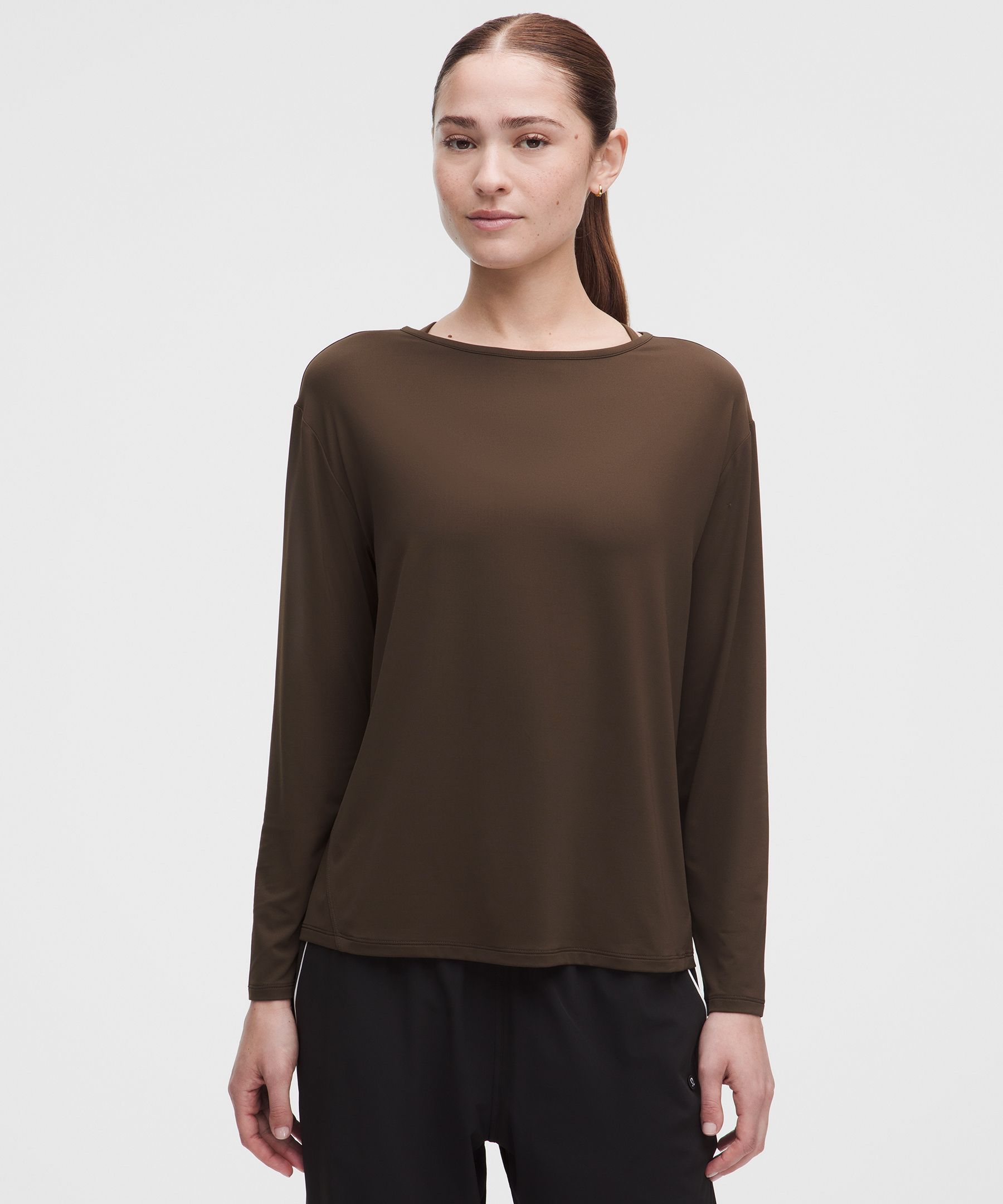 SmoothCover Mesh-Back Long-Sleeve Shirt