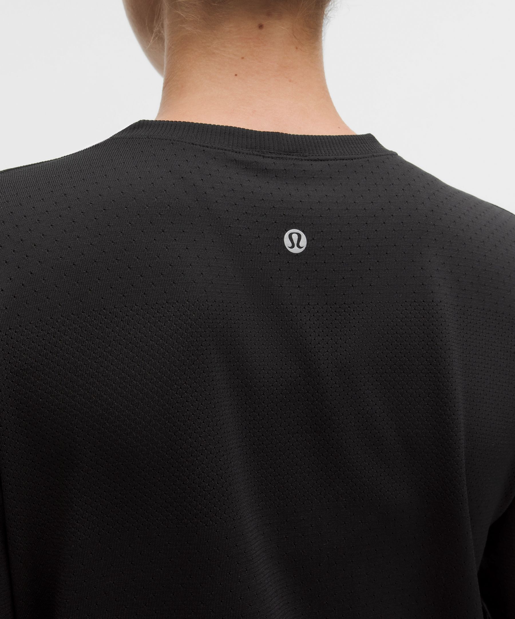 Swiftly Perforated Stripe Long-Sleeve Shirt