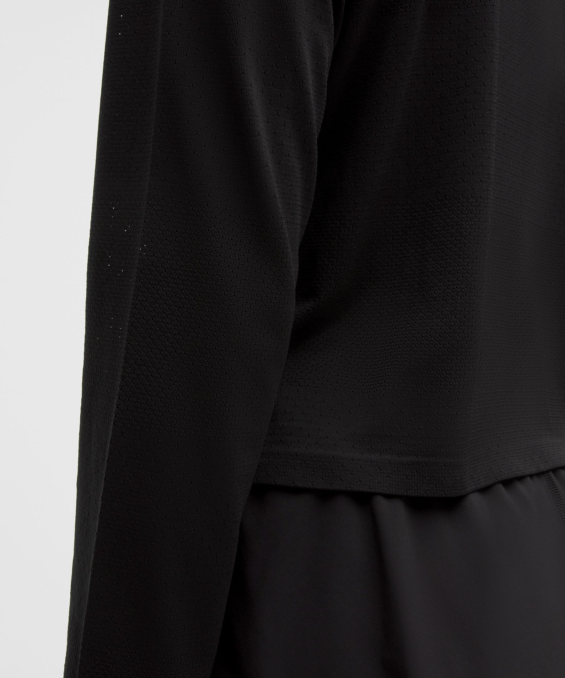 Swiftly Perforated Stripe Long-Sleeve Shirt