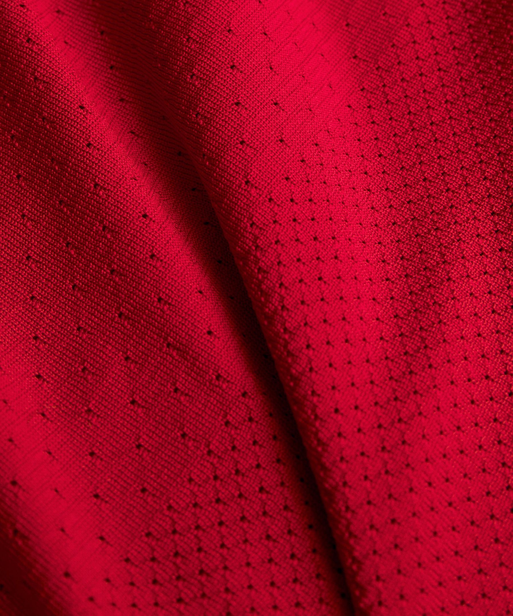 Swiftly Perforated Stripe Short-Sleeve Shirt