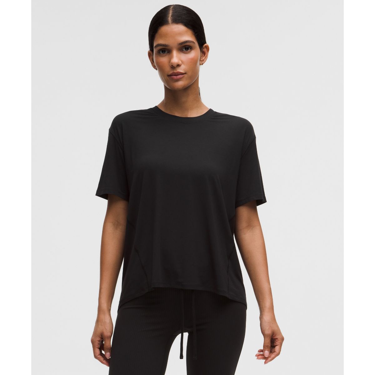 SilkAppeal Tie-Back Short-Sleeve Shirt