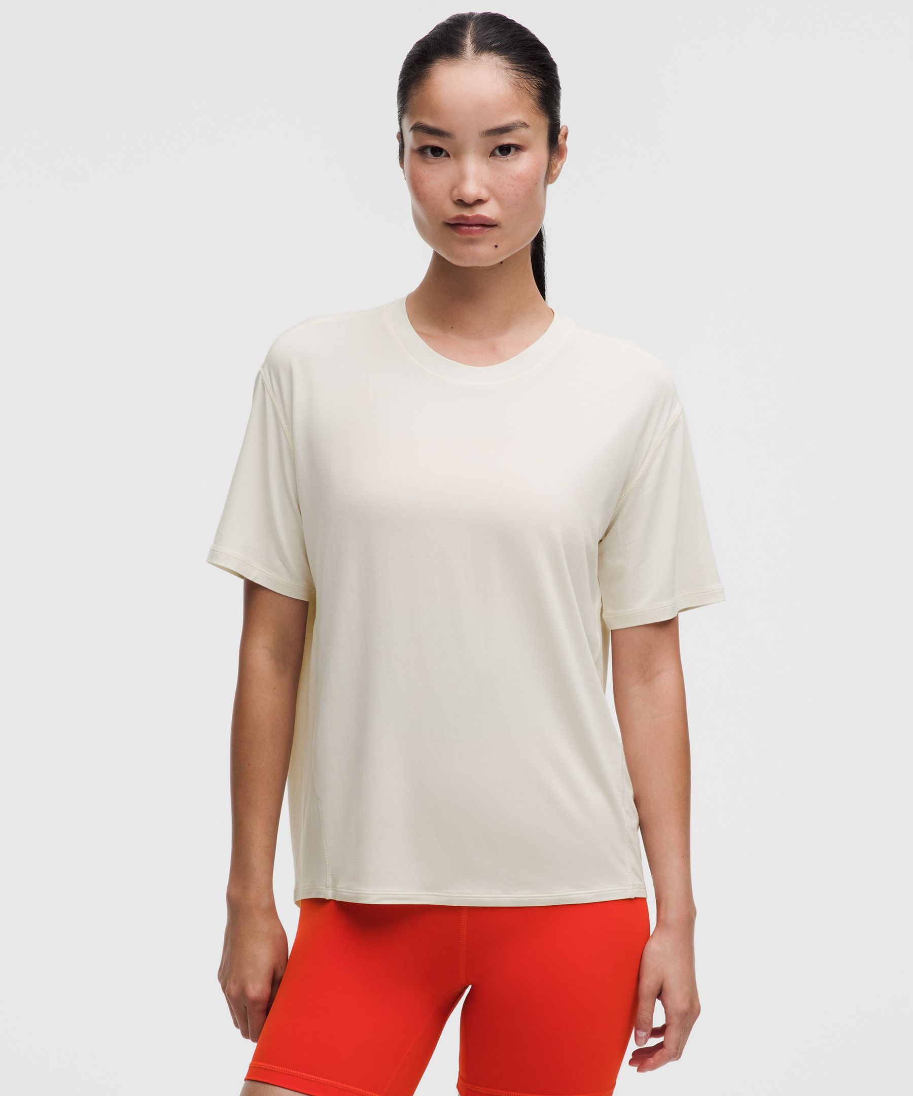 SilkAppeal Tie-Back Short-Sleeve Shirt