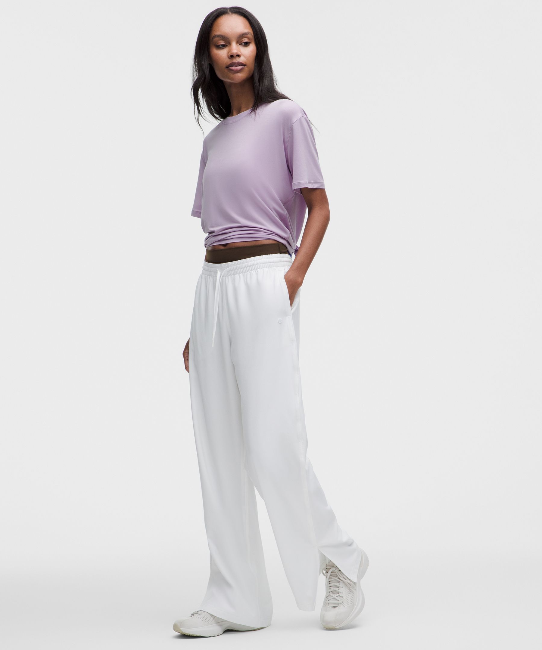 SilkyAppeal Tie-Back Short-Sleeve Shirt