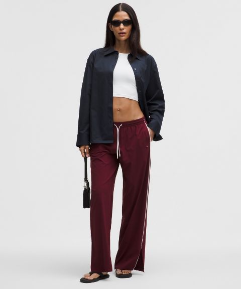 Женская рубашка Lululemon Woven Relaxed-Fit свободного кроя
