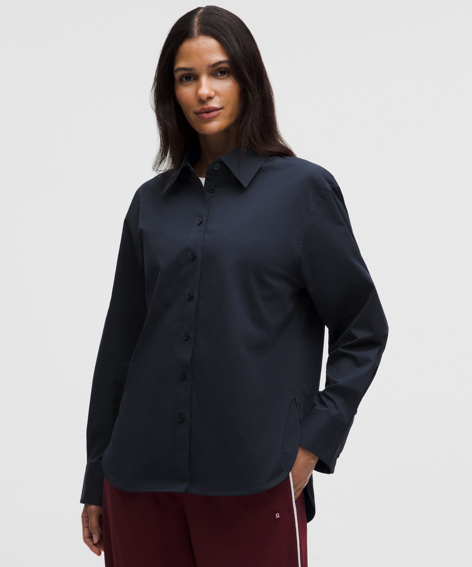 Женская рубашка Lululemon Woven Relaxed-Fit свободного кроя — фото 2