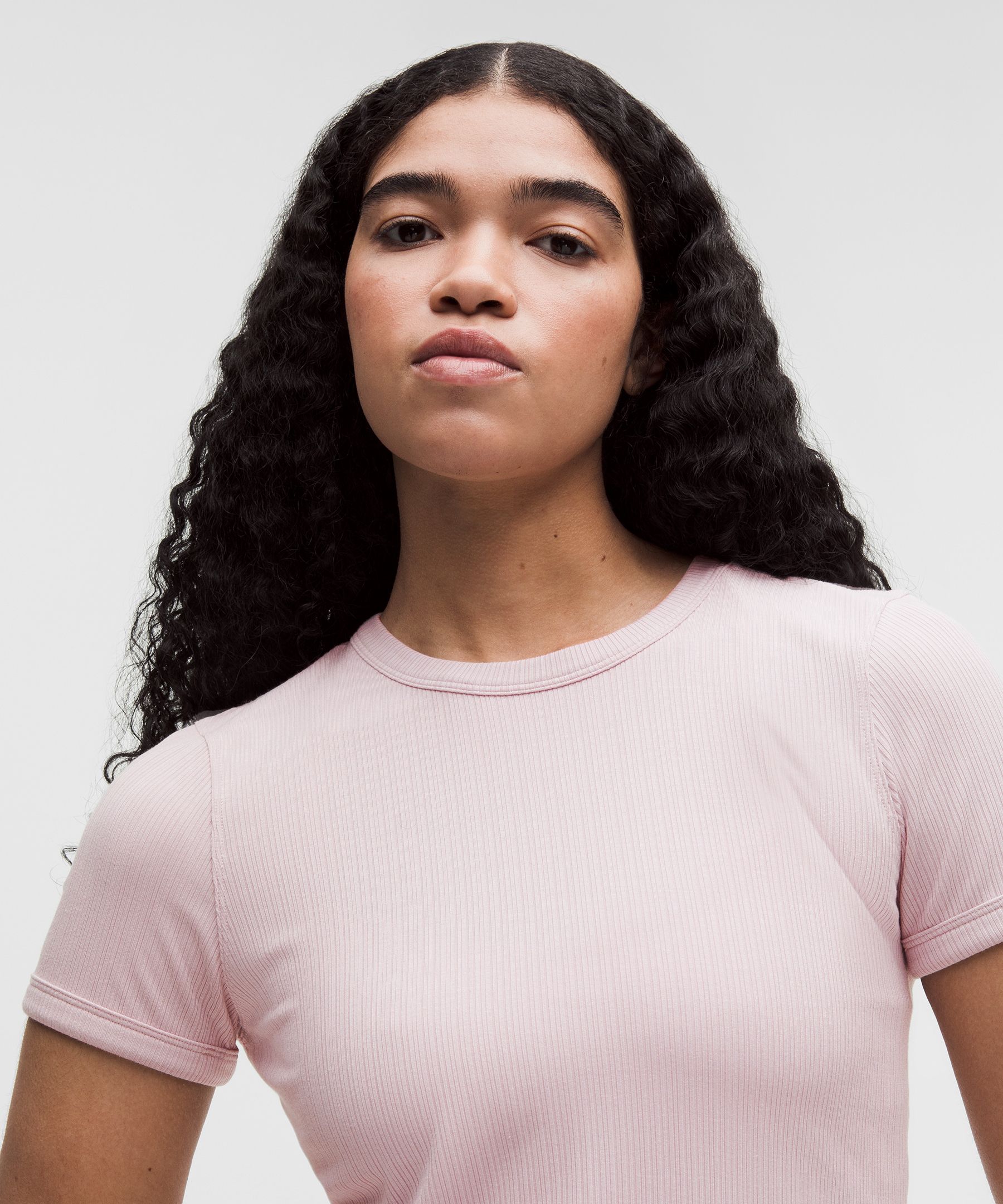 Hold Tight Micro-Rib Straight-Hem T-Shirt | Lululemon NZ