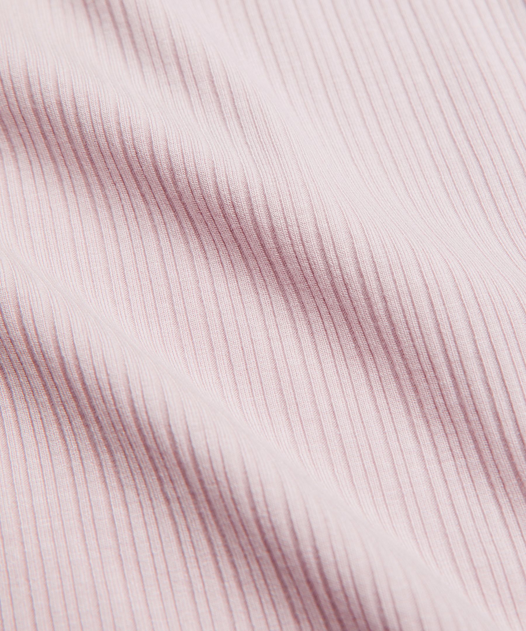 Hold Tight Micro-Rib Straight-Hem T-Shirt