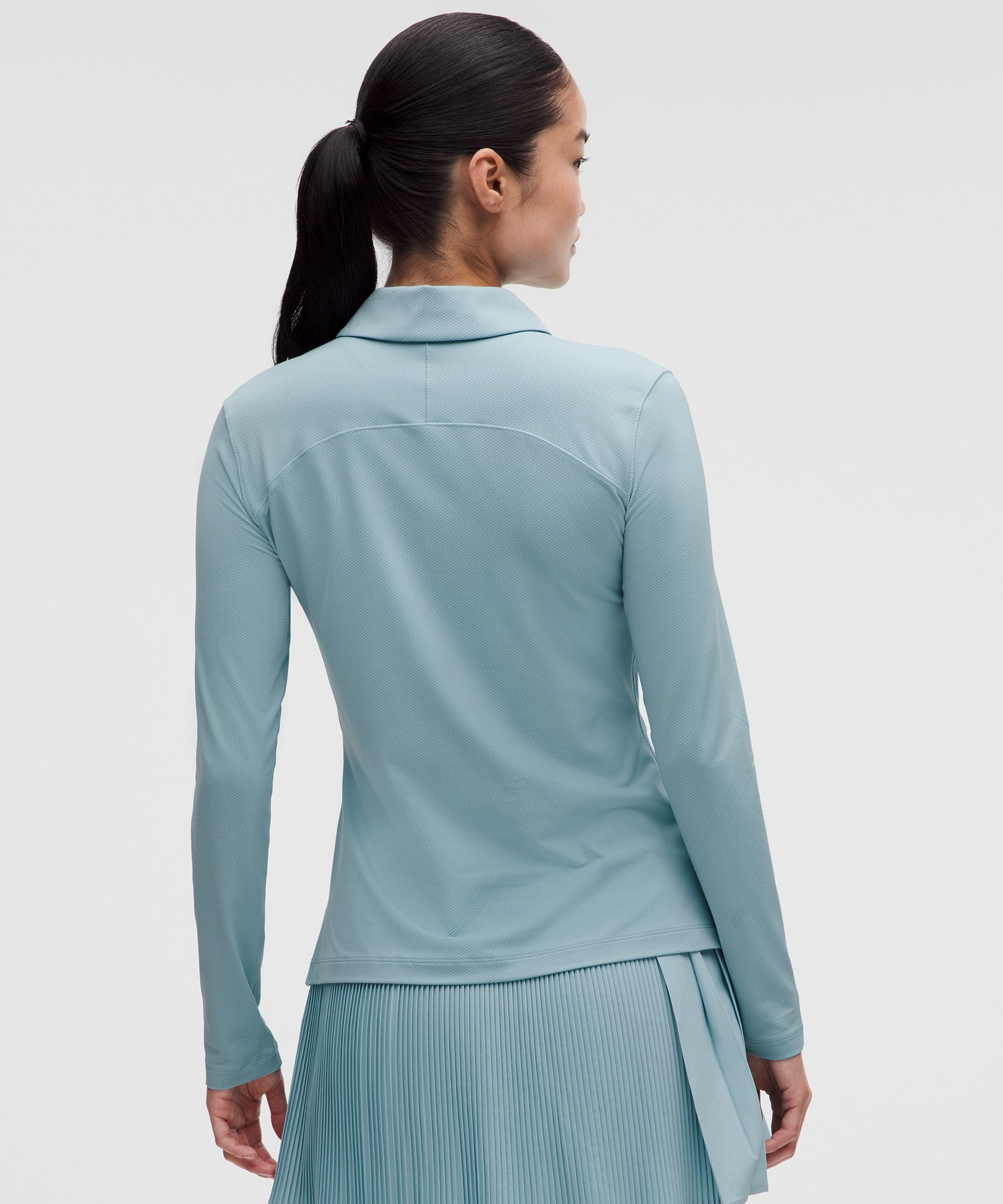Quick-Dry Long-Sleeve Polo Shirt