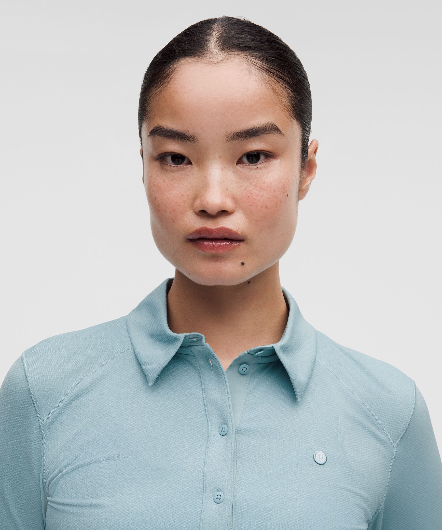 Quick-Dry Long-Sleeve Polo Shirt