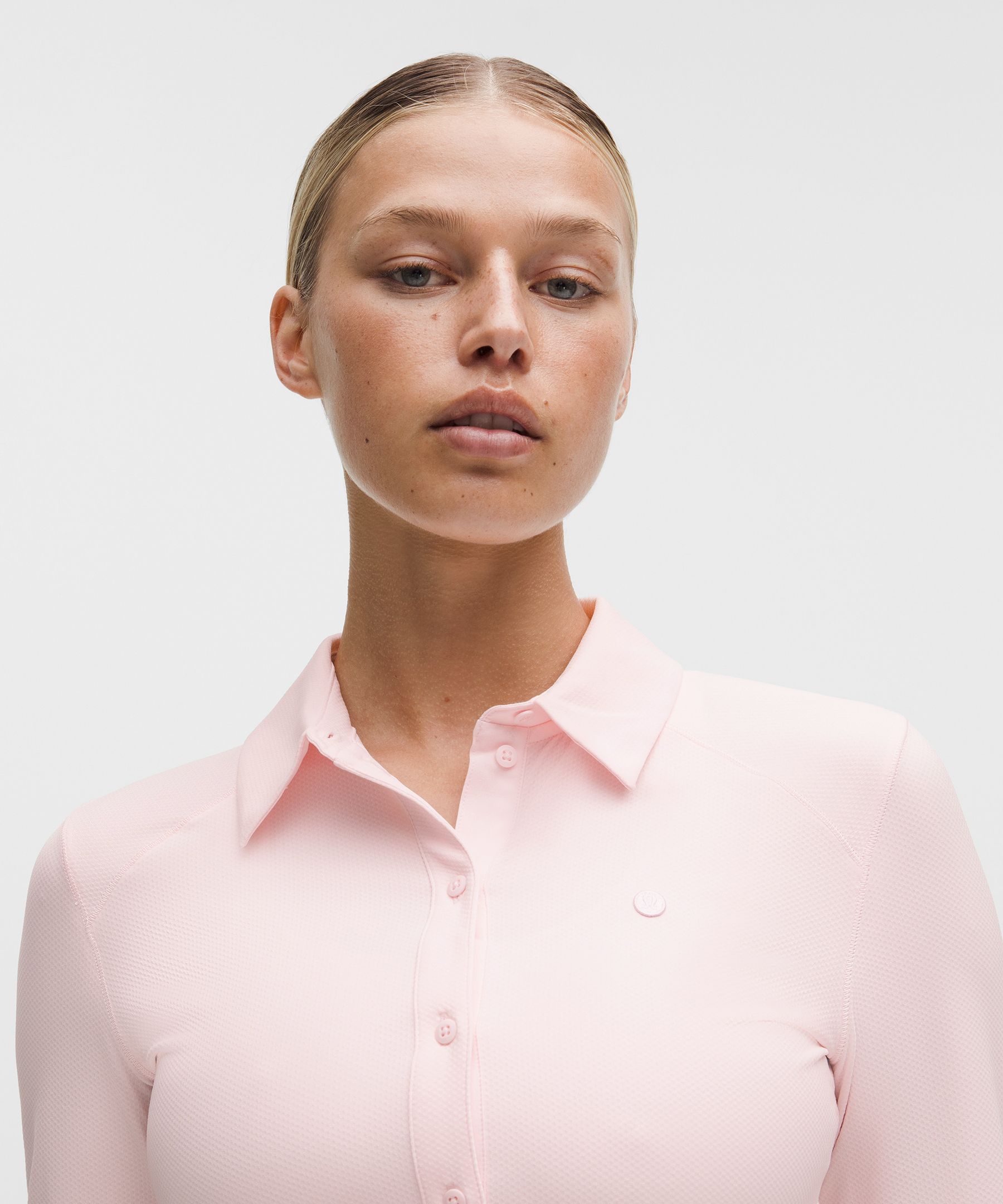 Quick-Dry Long-Sleeve Polo Shirt 