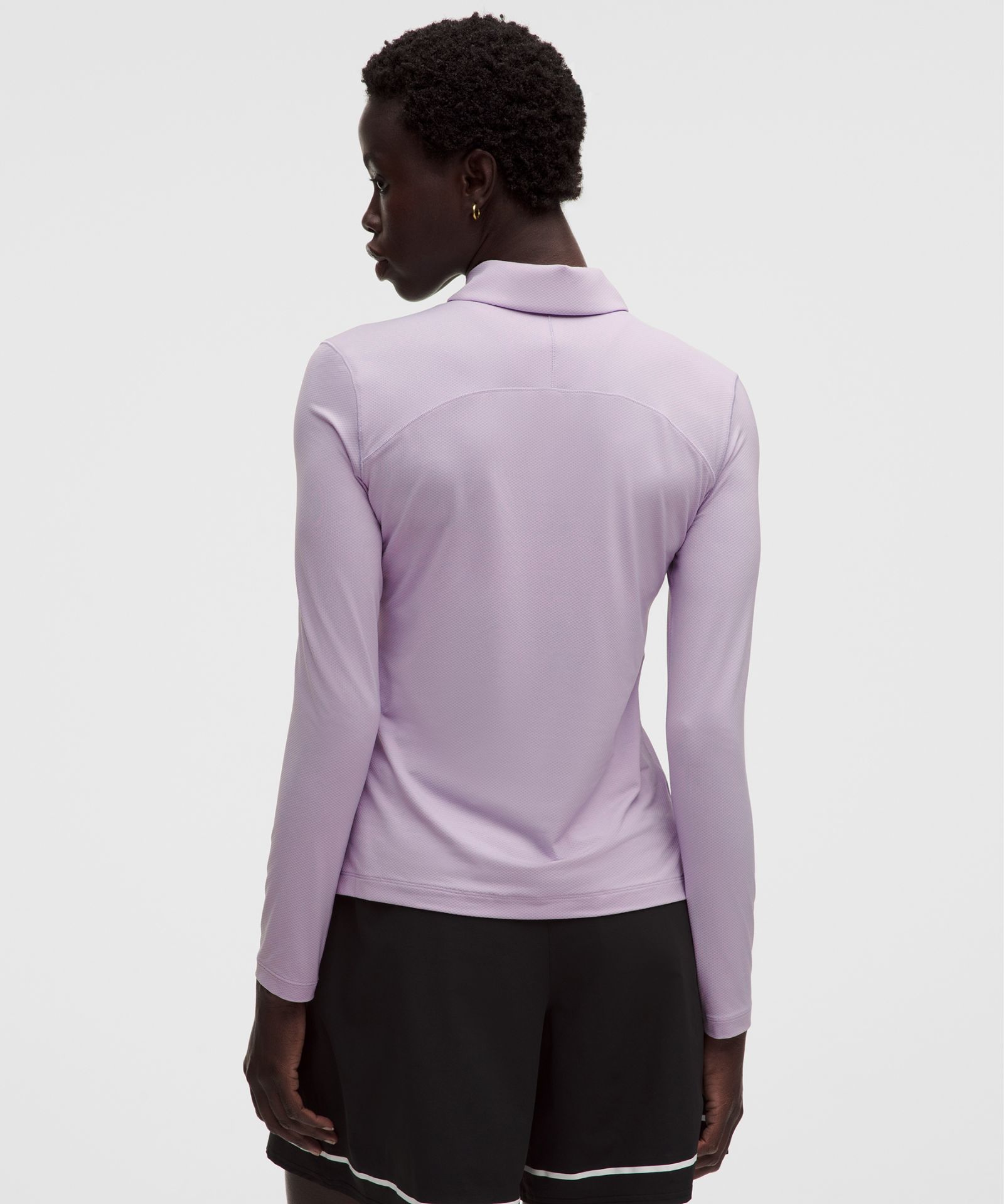 Lululemon Quick-Dry Long-Sleeve Polo Shirt *Straight Hem — фото 3