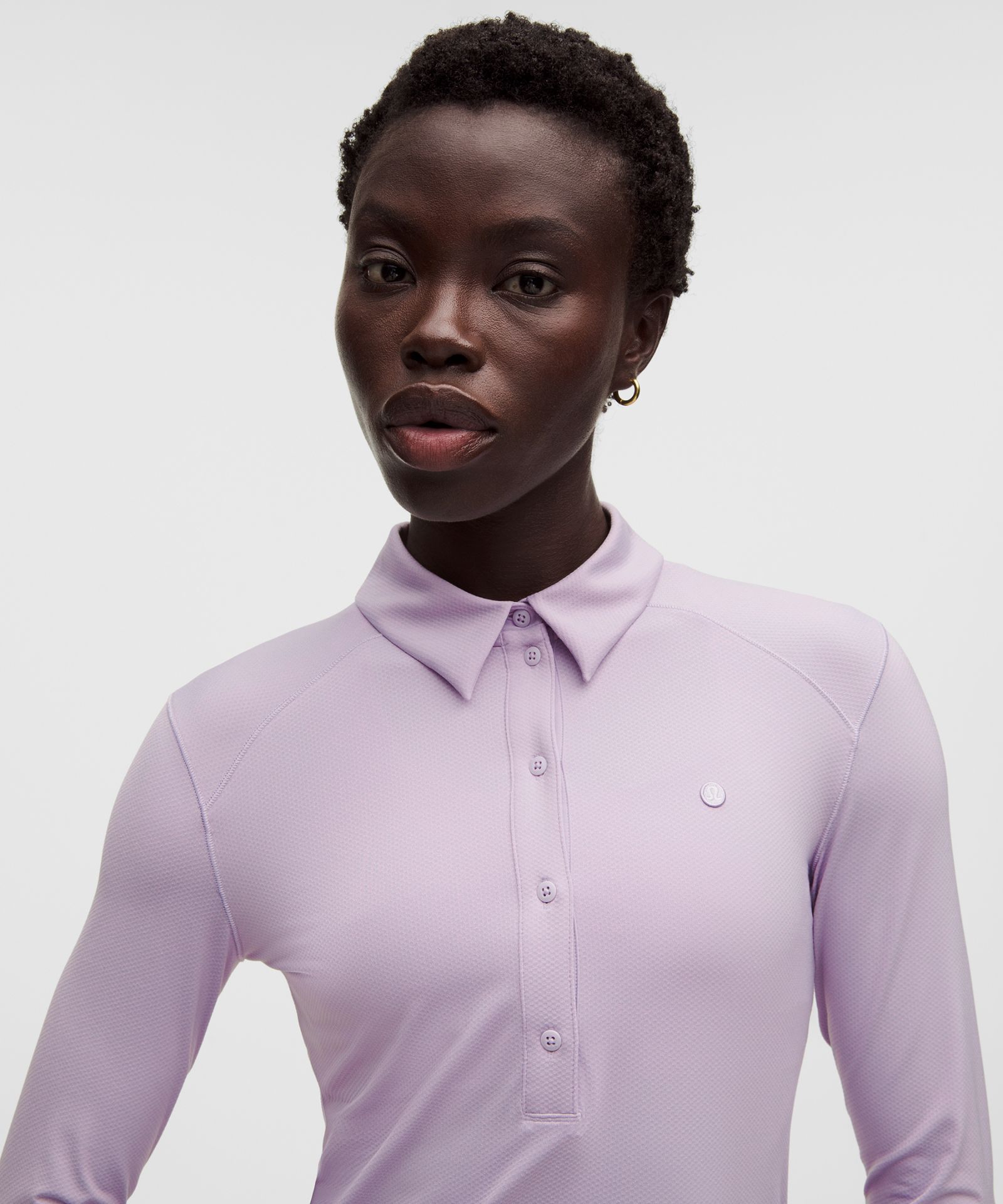 Lululemon Quick-Dry Long-Sleeve Polo Shirt *Straight Hem — фото 4