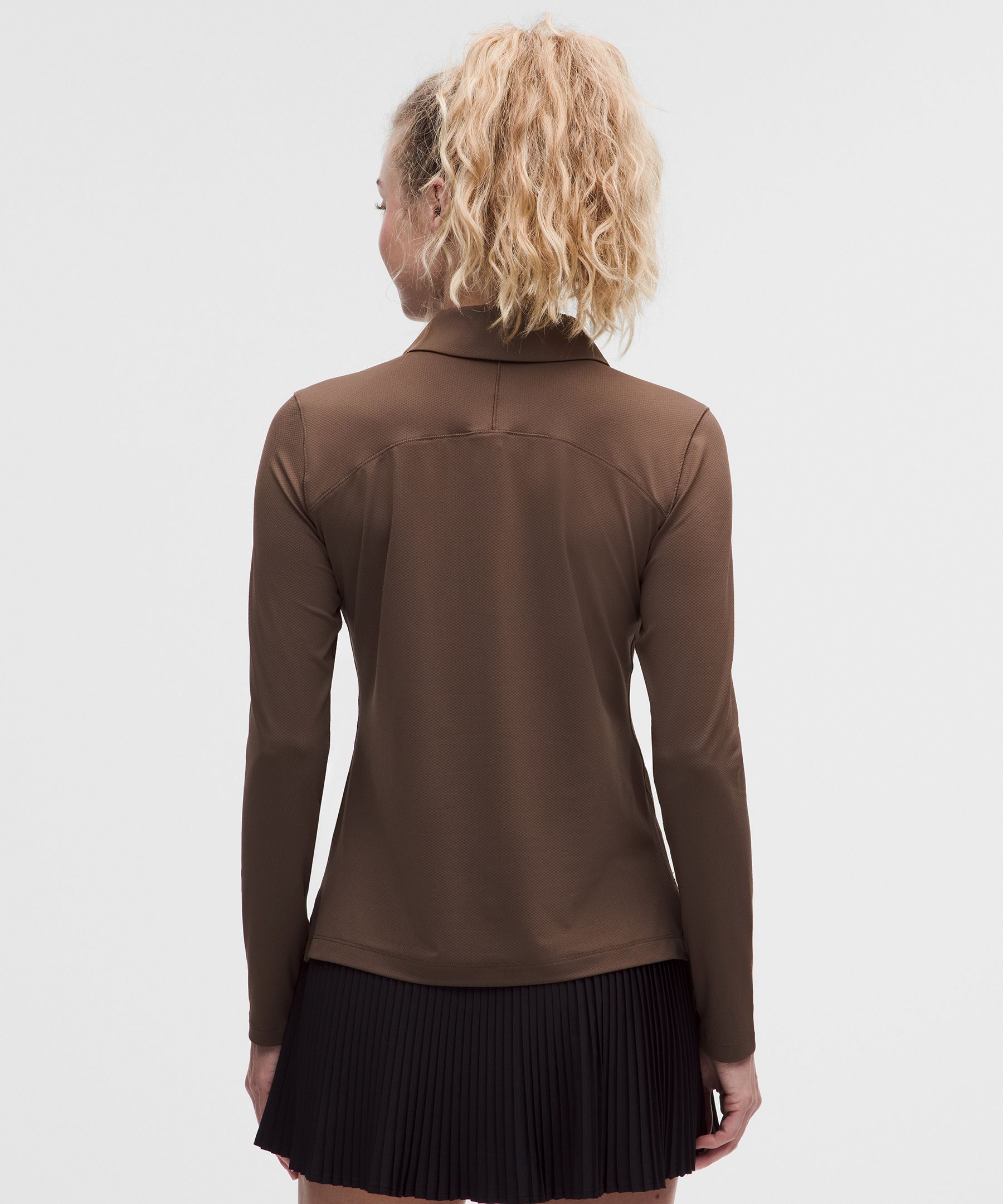 Quick-Dry Long-Sleeve Polo Shirt